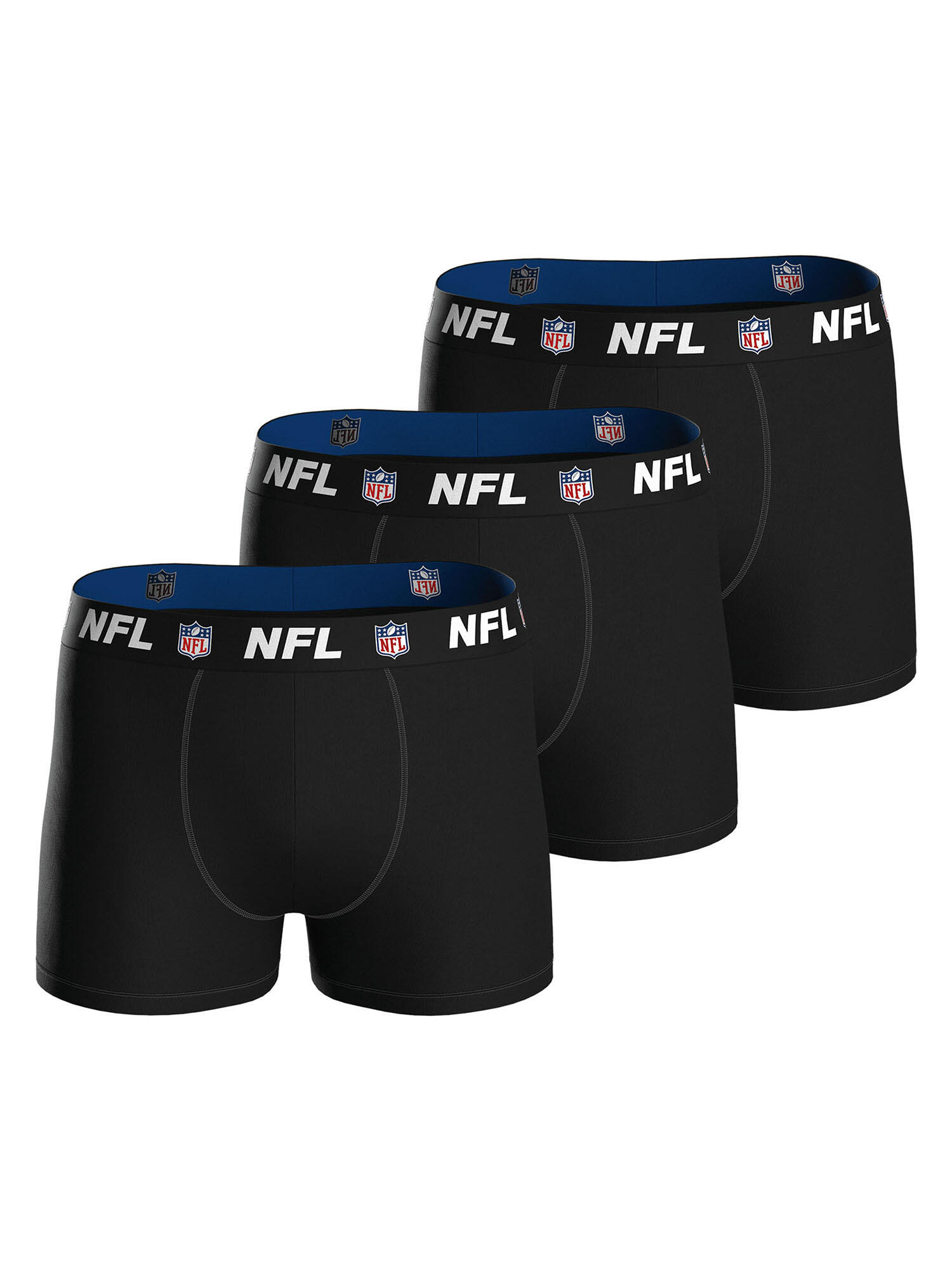 NFL American Football Boxer klassische Boxershorts Herren - NFL Shield schwarz