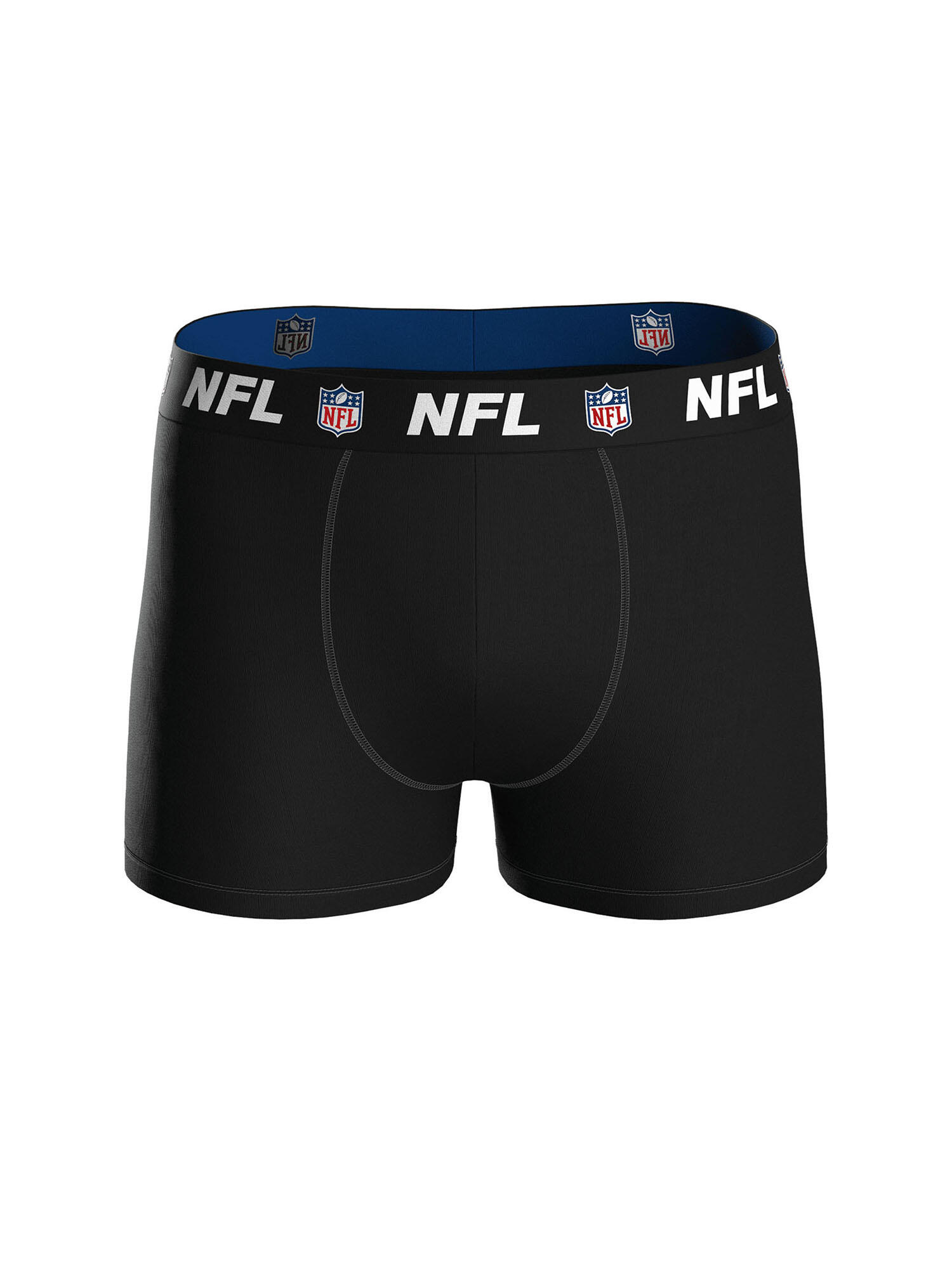 NFL Shield Logo 3-Pack 95% Cotton Boxers | Size S Black 2/4