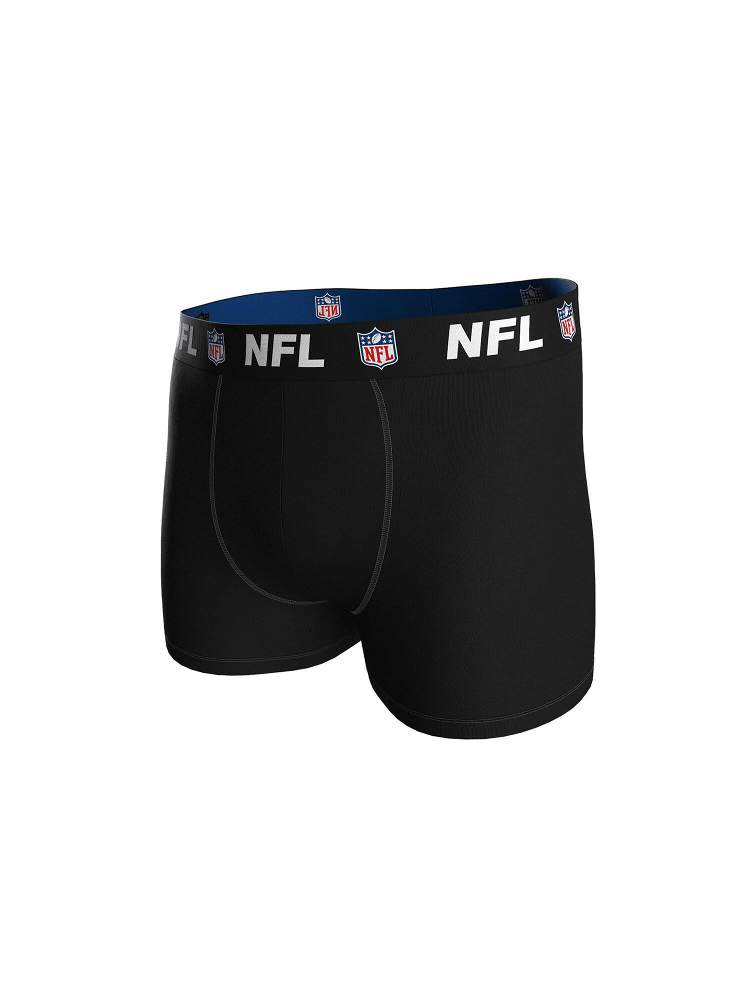 NFL Shield Logo 3-Pack 95% Cotton Boxers | Size S Black 4/4