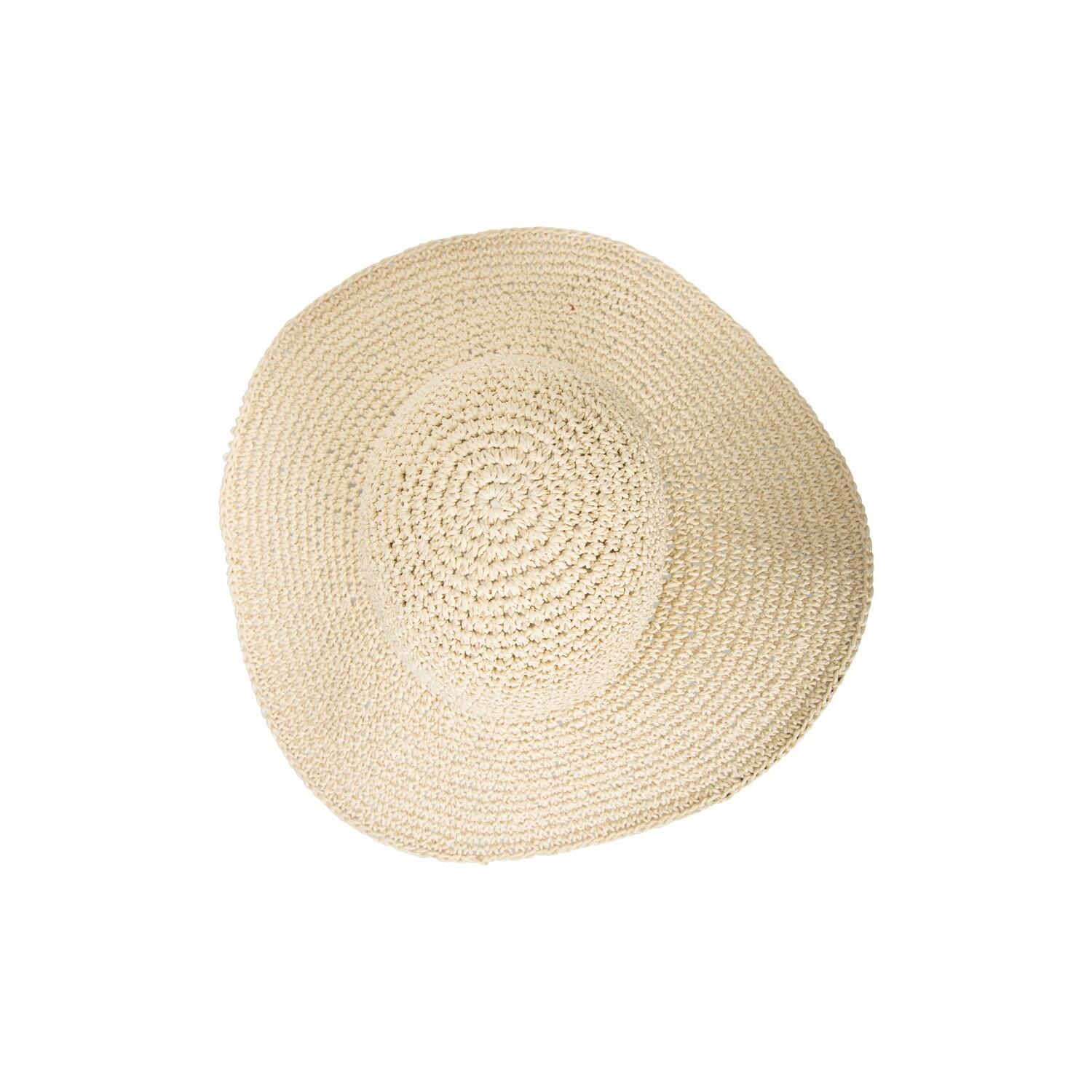 Sonnenhut Breiter Rand für Damen Beige 2/4