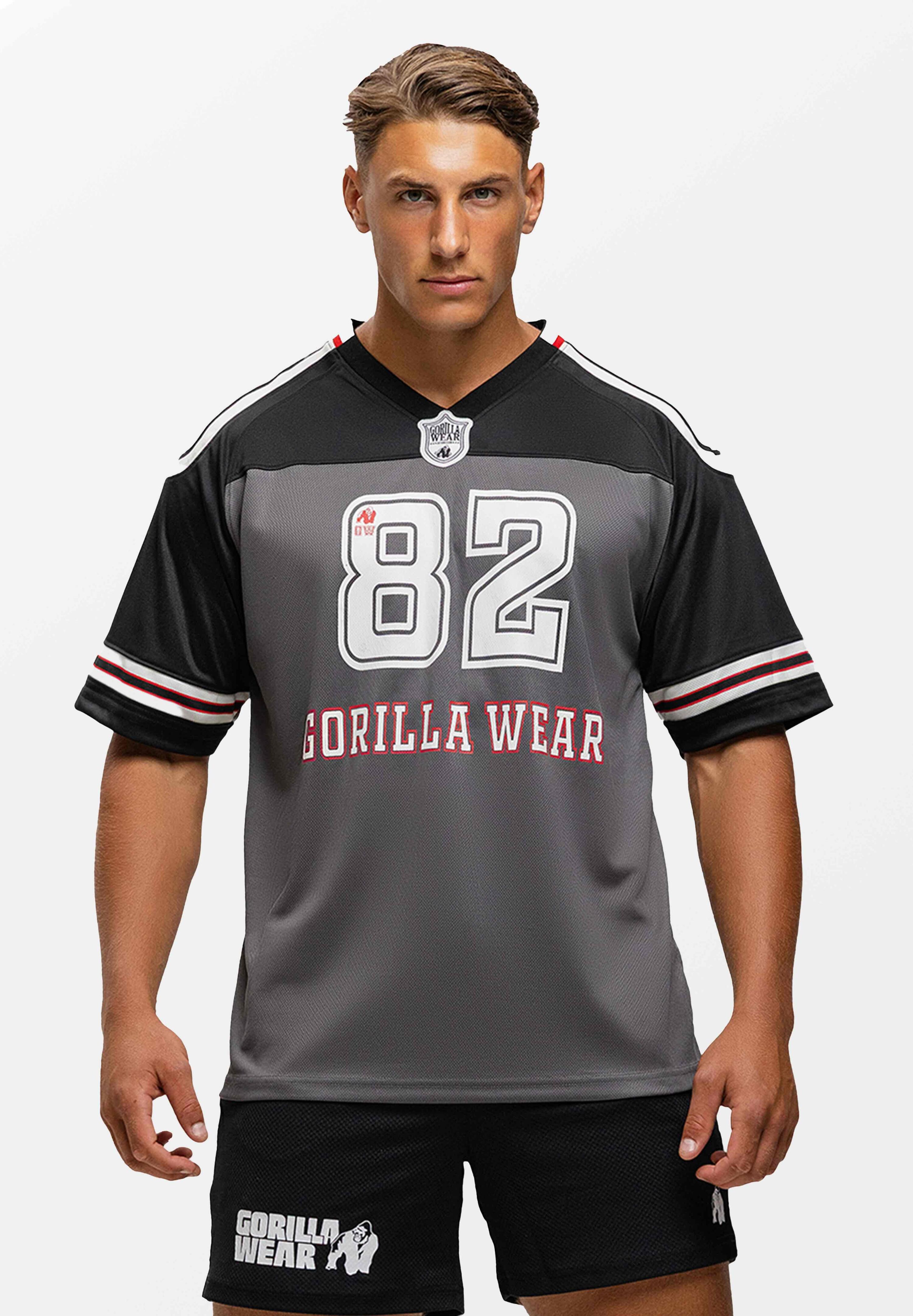 GORILLA WEAR Tyler Maglia da calcio - Nero/Bianco