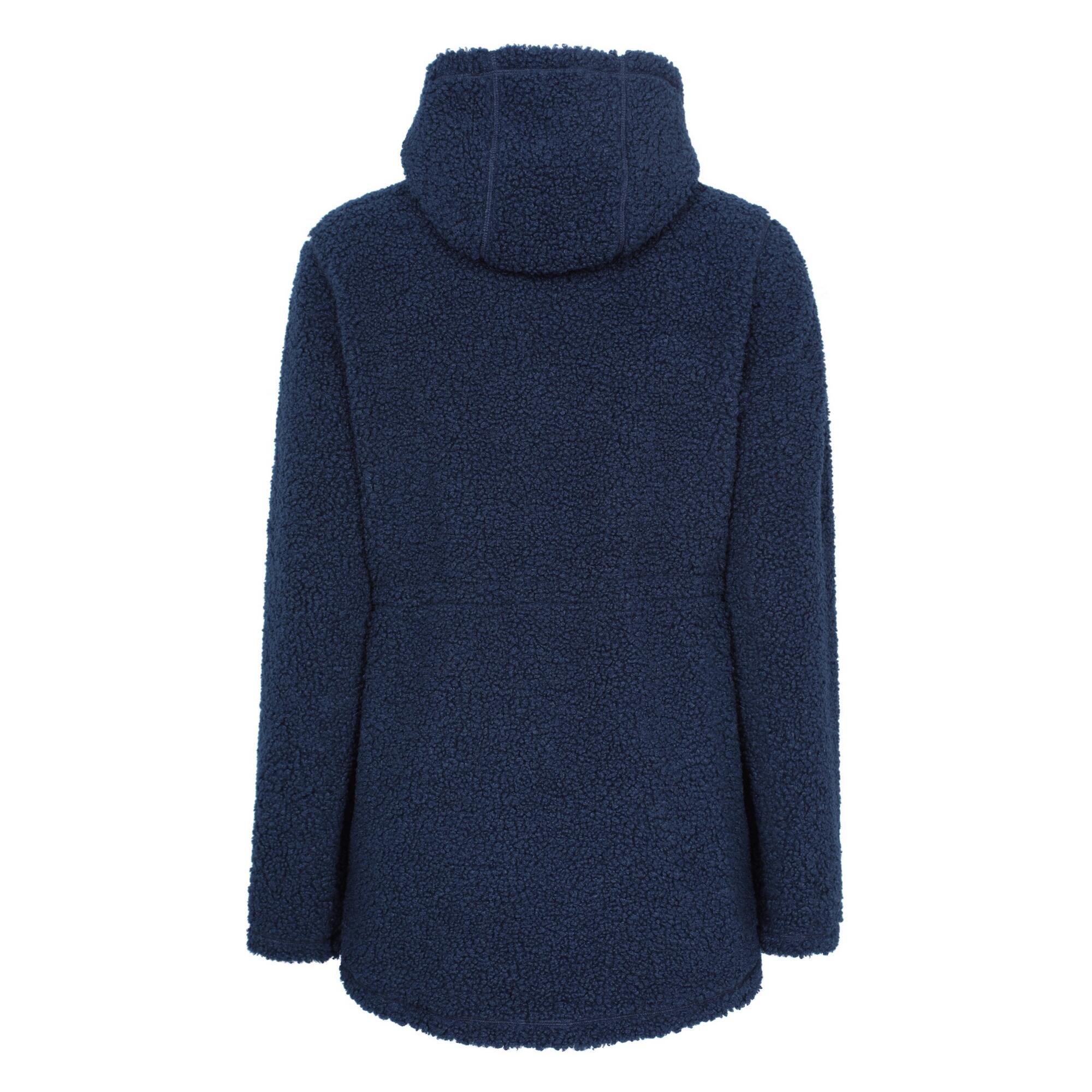 Womens/Ladies Melrose Longline Fleece Jacket (Navy) 2/3