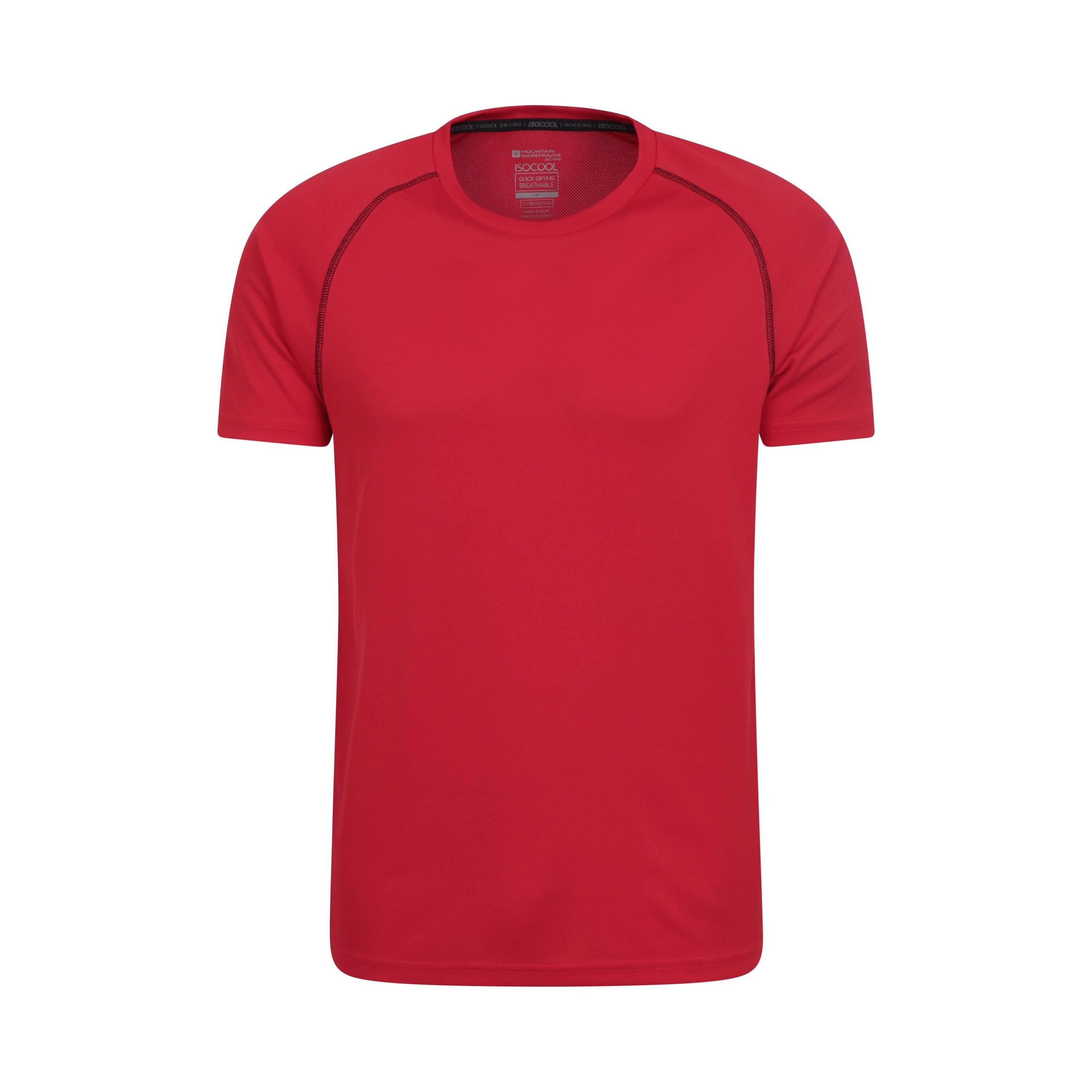 MOUNTAIN WAREHOUSE Mens Endurance IsoCool TShirt (Red)
