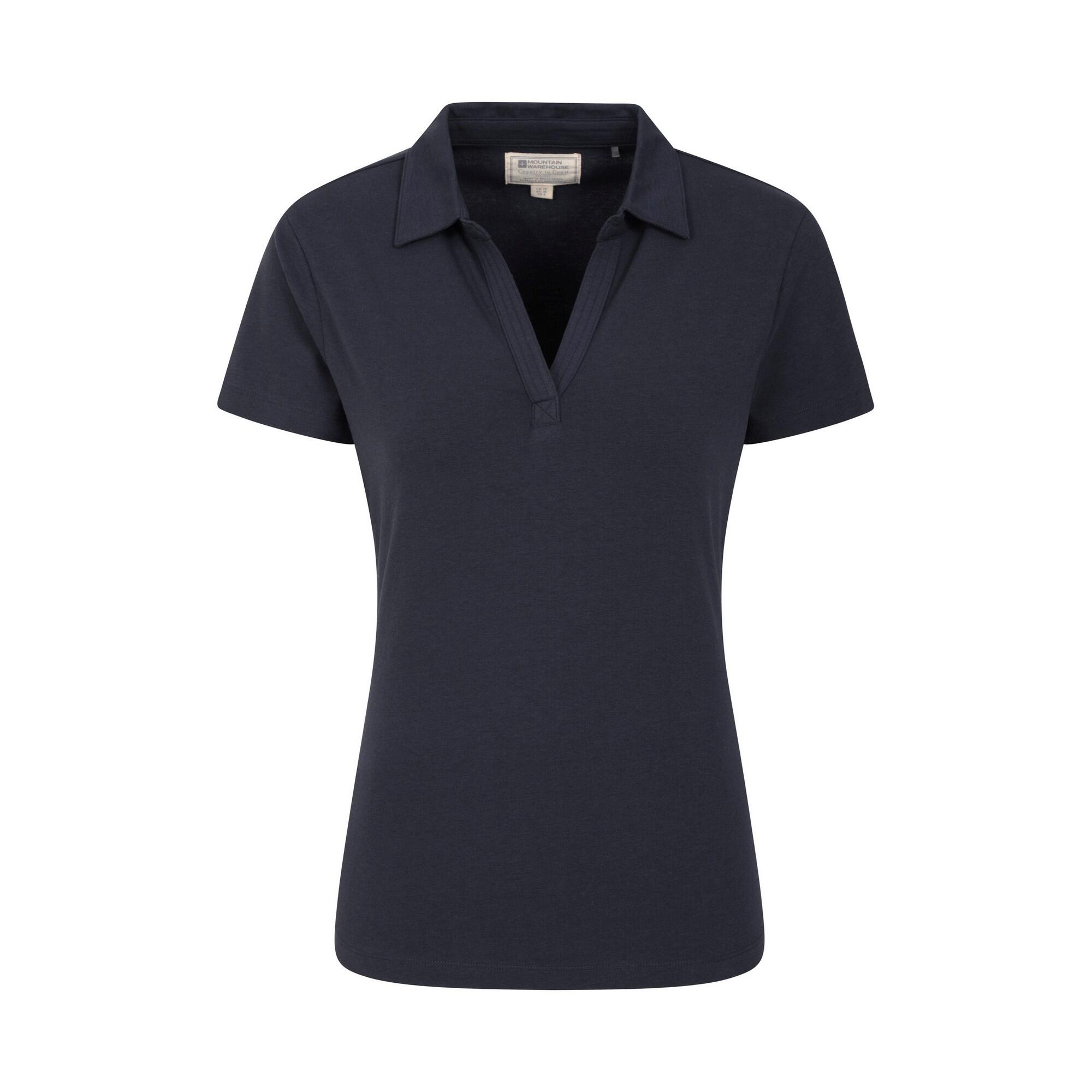 MOUNTAIN WAREHOUSE Maglietta Polo Protezione Dai Raggi UV Donna Mountain Warehouse Blu Navy