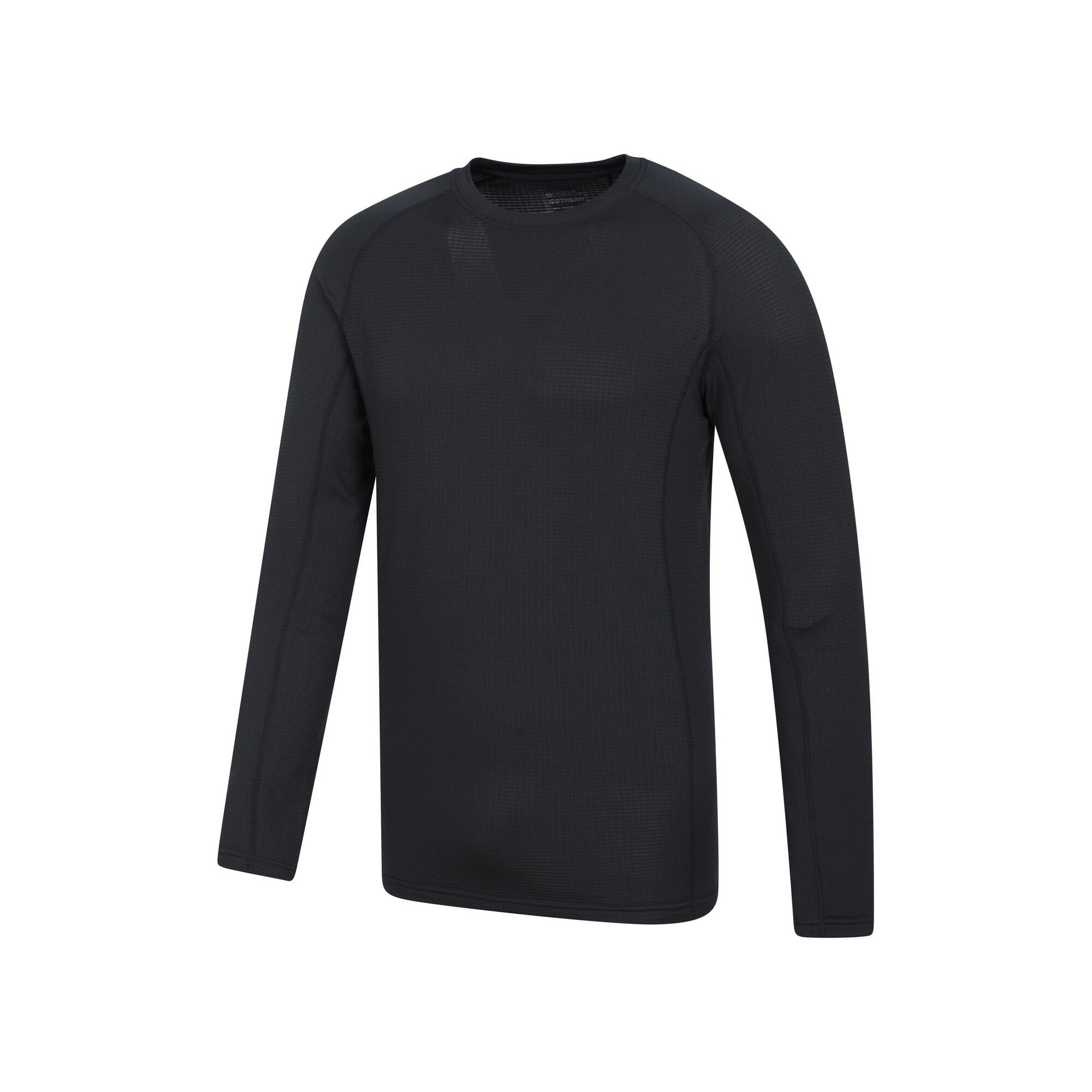 "Vermont" Base Layer Oberteil für Herren Schwarz 3/4