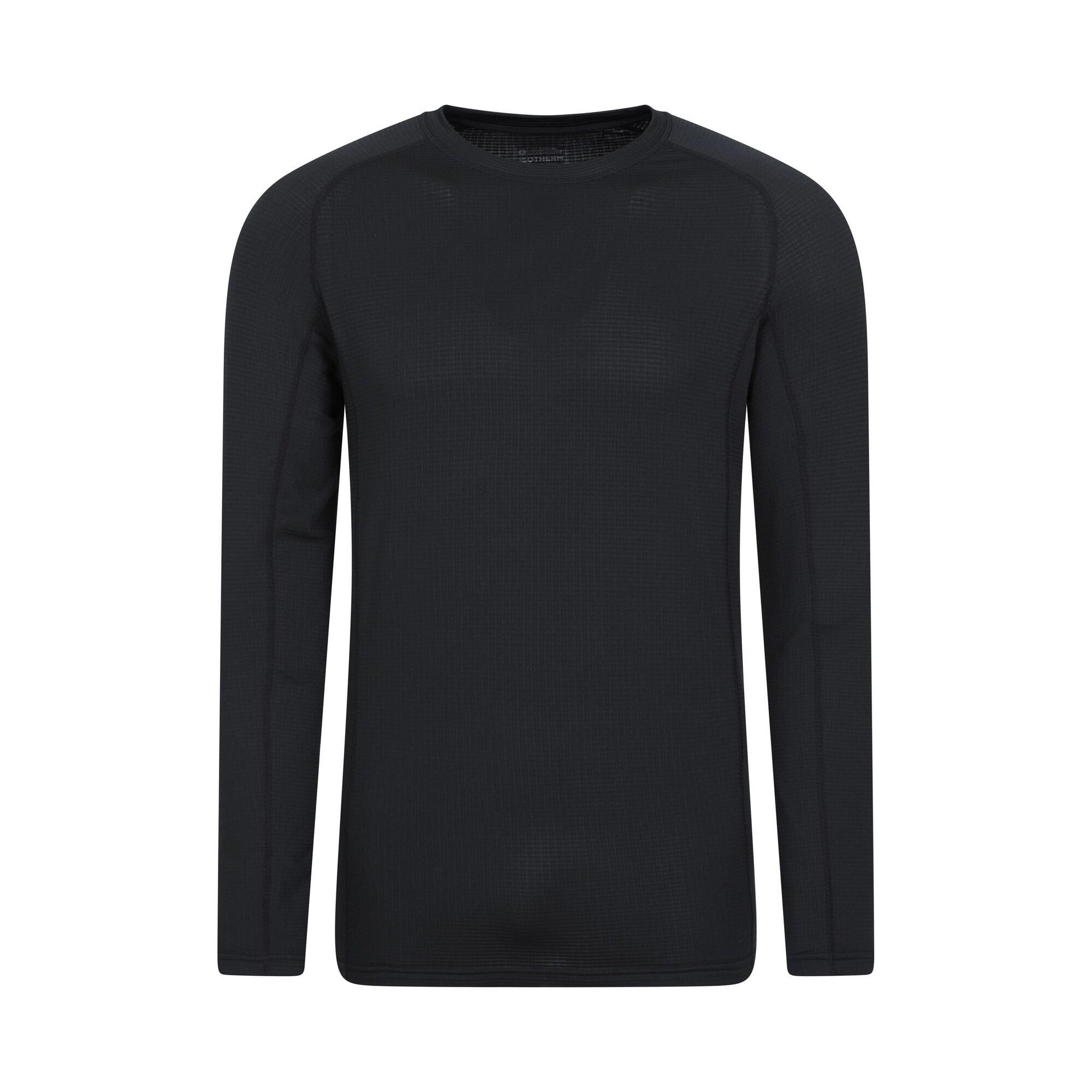 MOUNTAIN WAREHOUSE Mens Vermont Base Layer Top (Black)