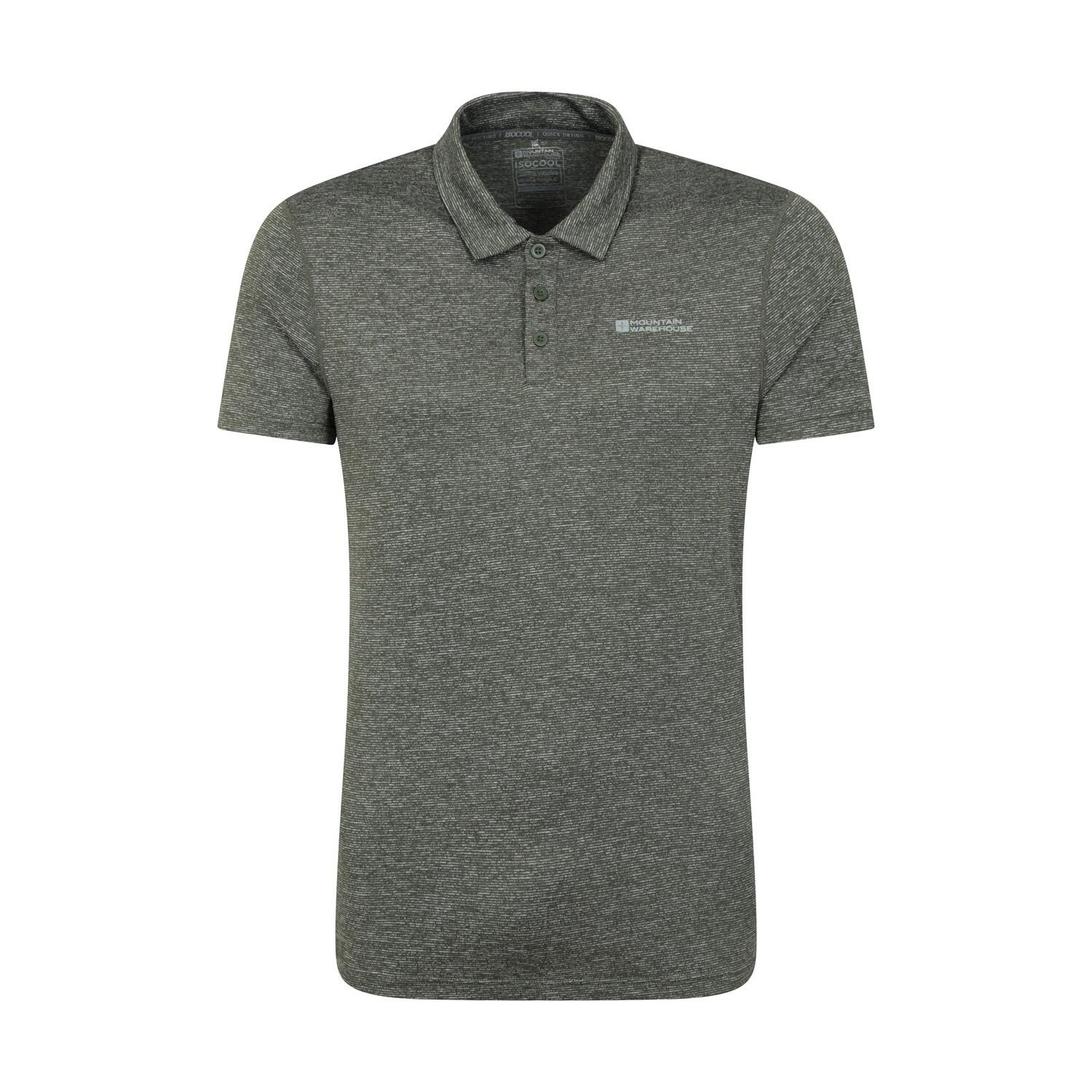 MOUNTAIN WAREHOUSE Maglietta Polo Strisce Uomo Mountain Warehouse Agra Verde