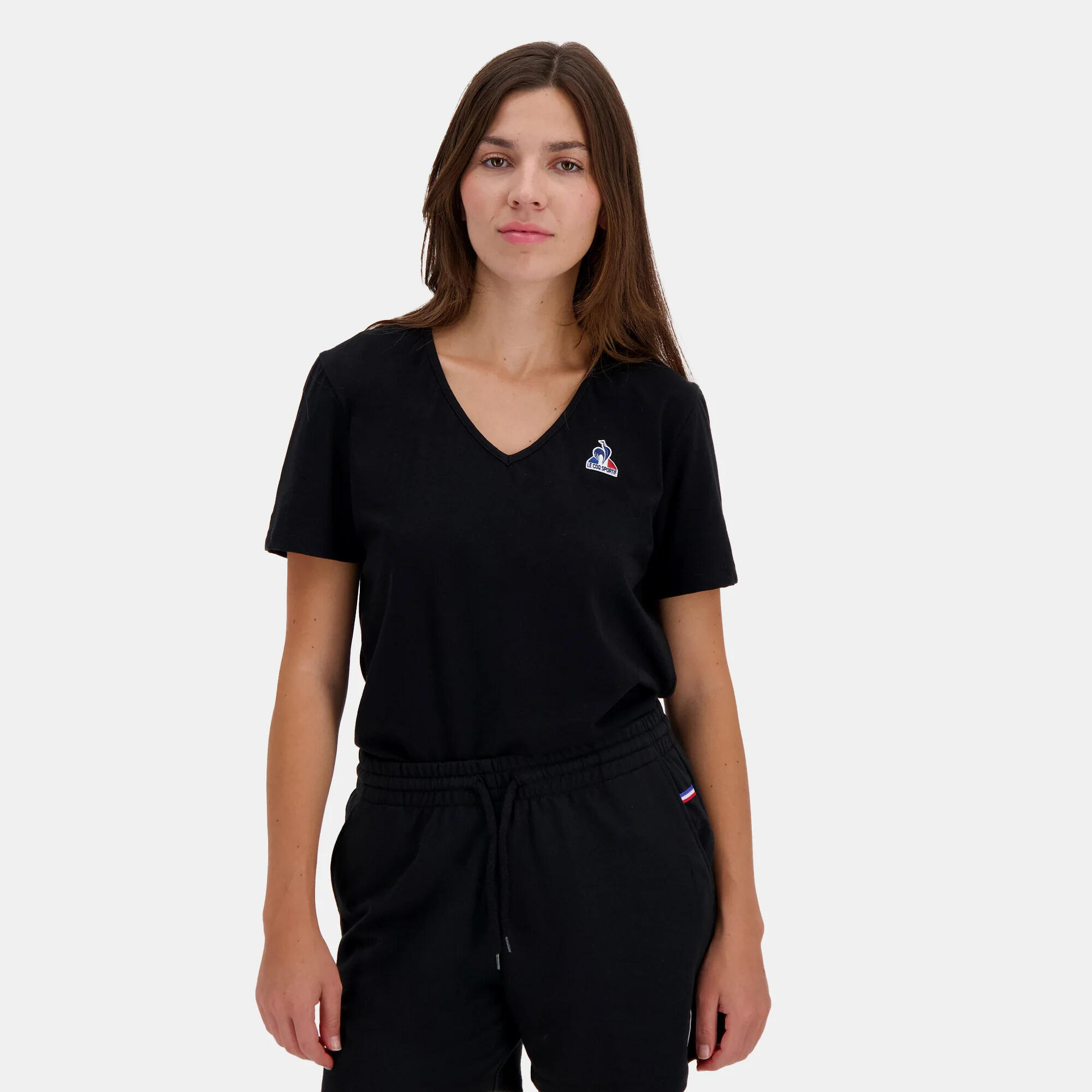 T-shirt col V femme Le Coq Sportif Essentiel N°1 2/7