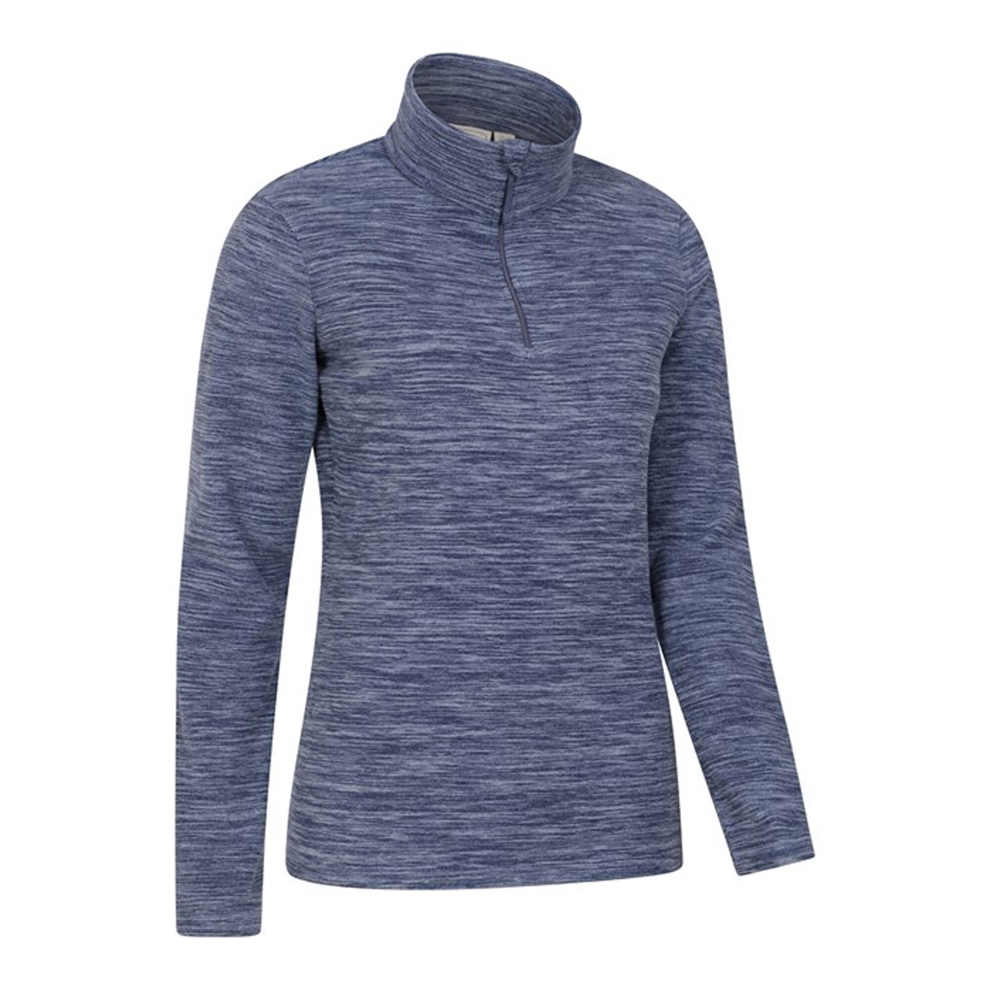 Felpa In Pile Donna Mountain Warehouse Snowdon Blu Scuro 3/4