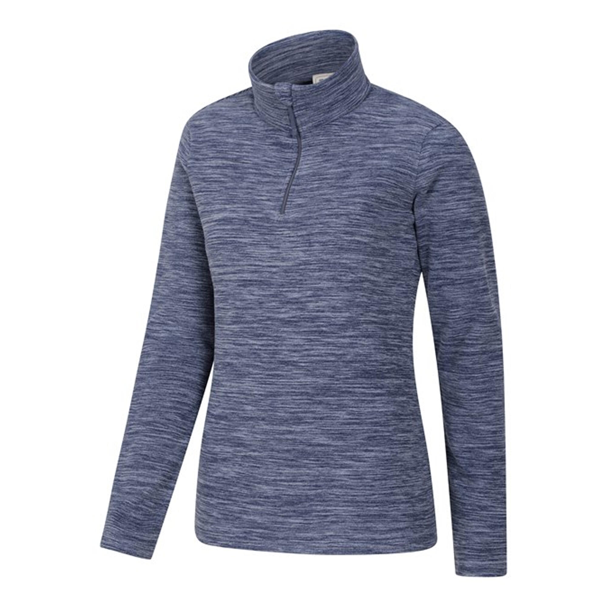 Felpa In Pile Donna Mountain Warehouse Snowdon Blu Scuro 2/4