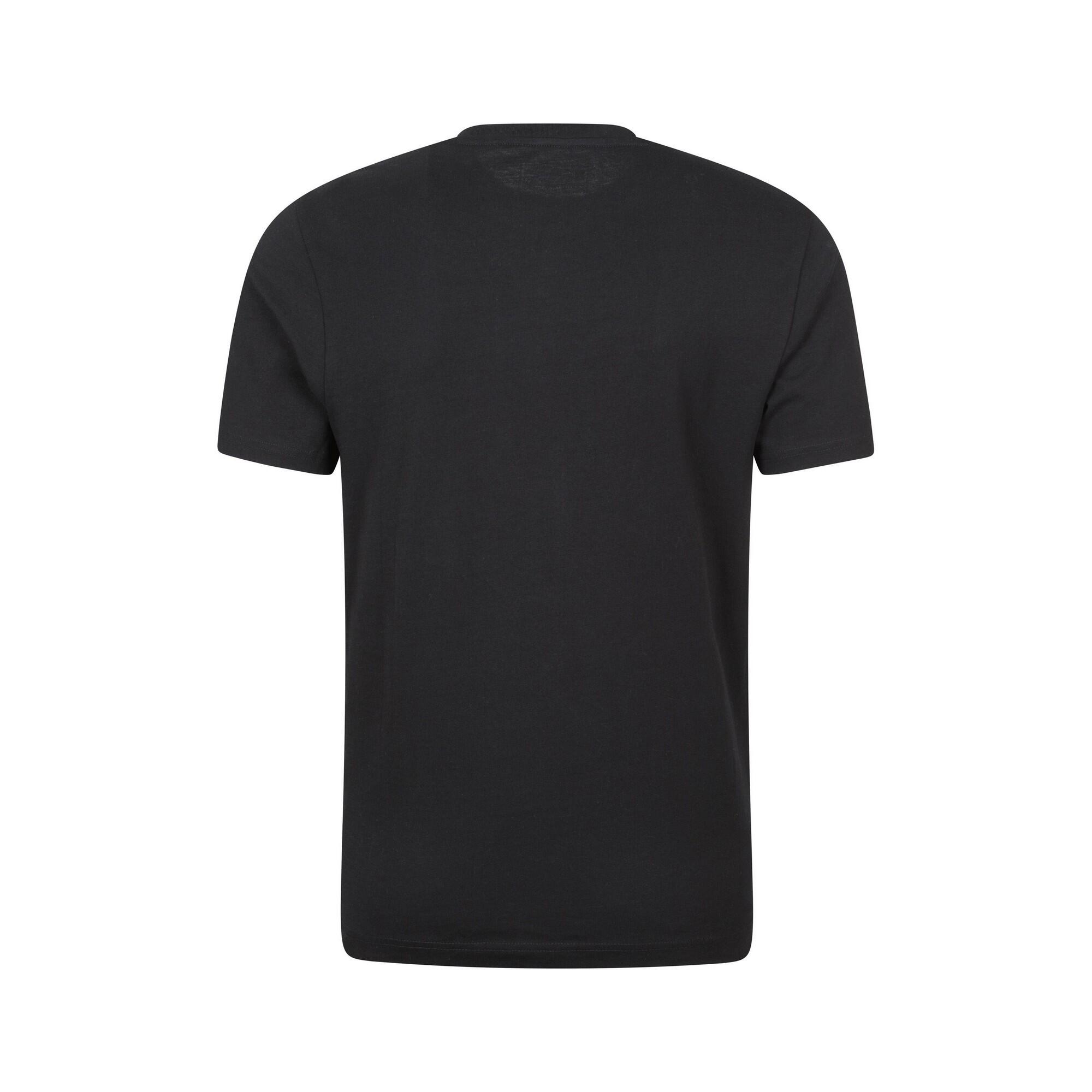 Mens Mountain Peaks TShirt (Jet Black) 2/4