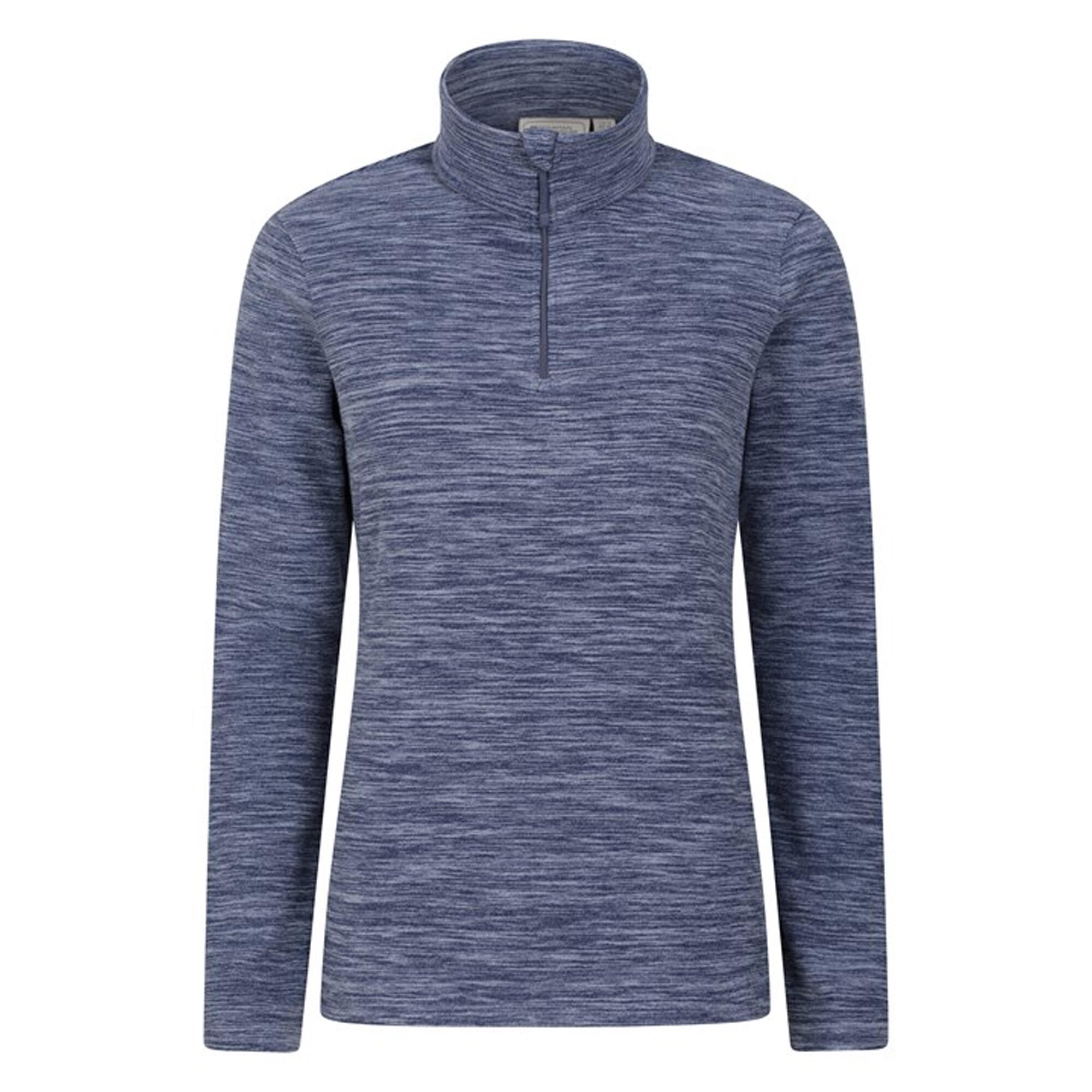 MOUNTAIN WAREHOUSE Womens/Ladies Snowdon Melange Fleece Top (Dark Blue)