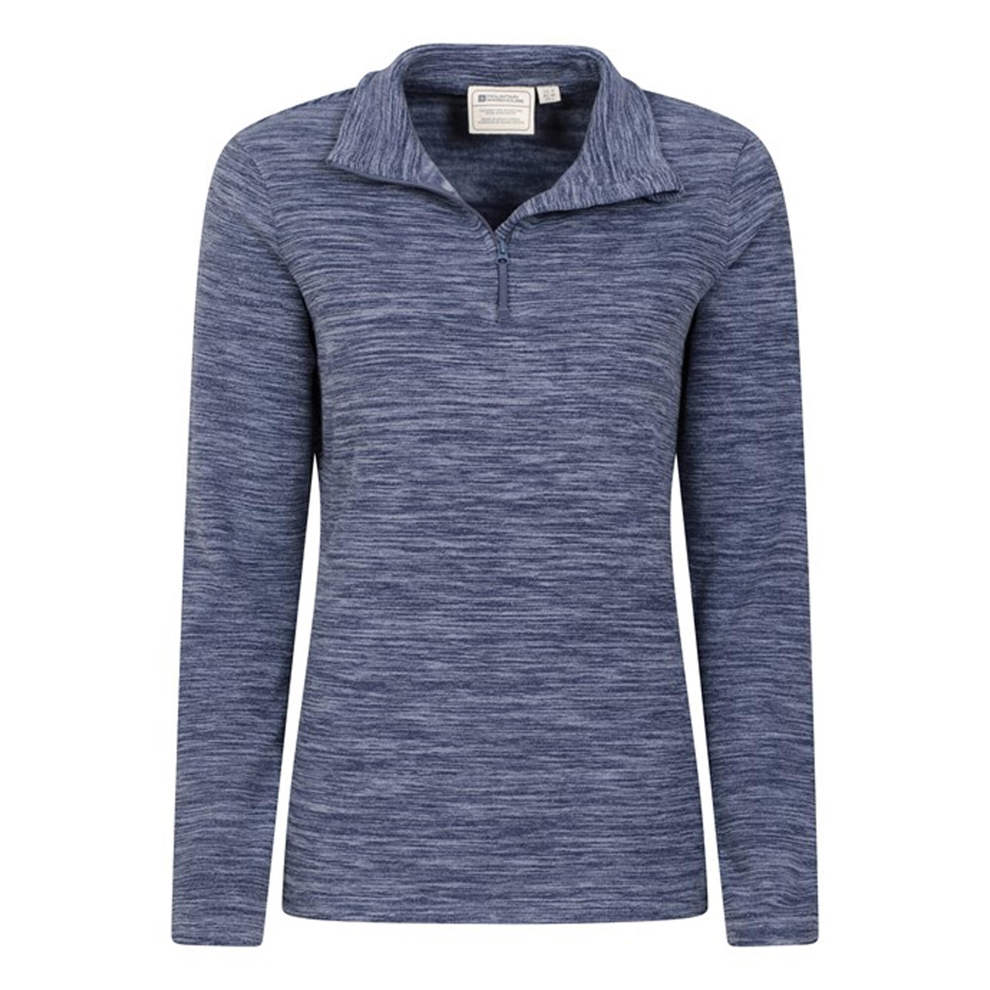 Felpa In Pile Donna Mountain Warehouse Snowdon Blu Scuro 4/4