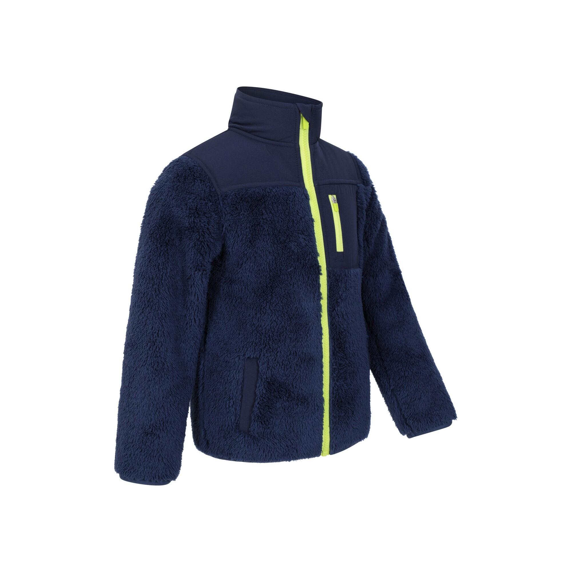 "Cosy Recycled" Fleecejacke für Kinder Marineblau 4/4