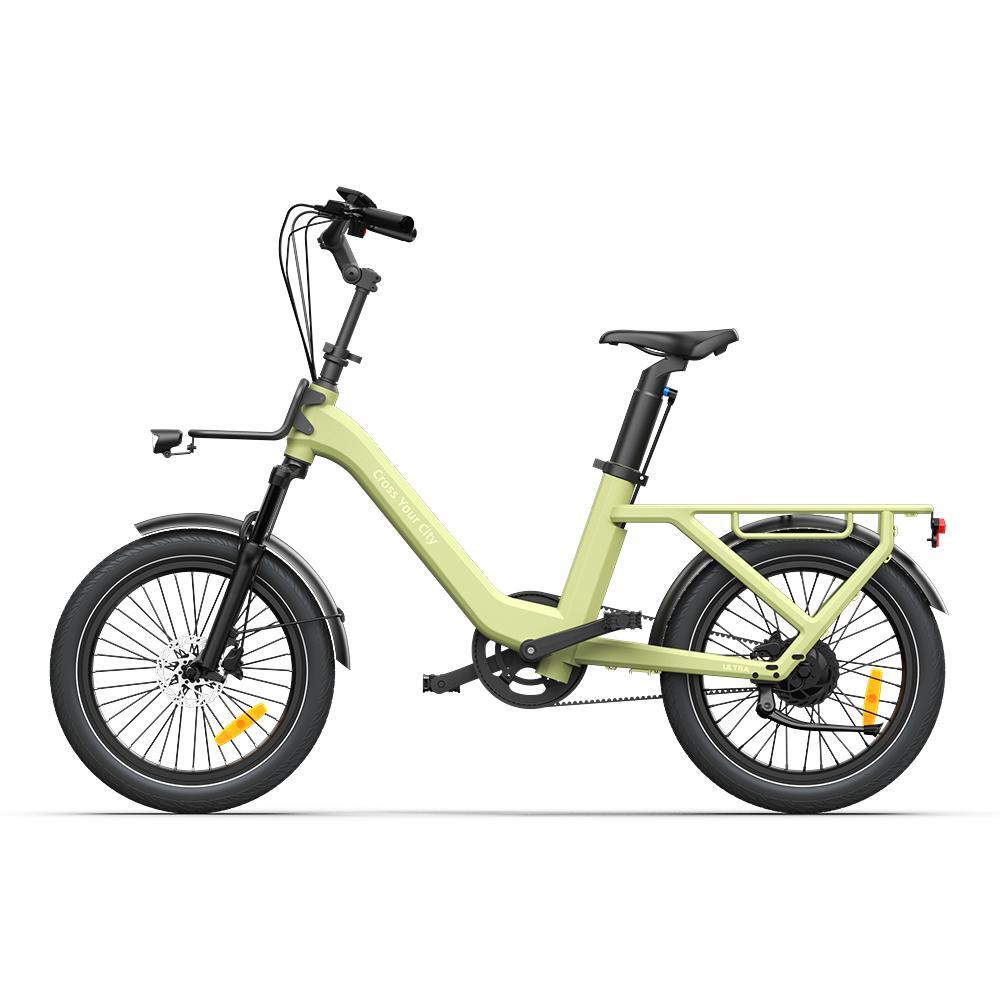 Bici elettrica AirOne Ultra,20'' ×2.4'',trasmissione a cinghia,motore Bafang,APP 5/6