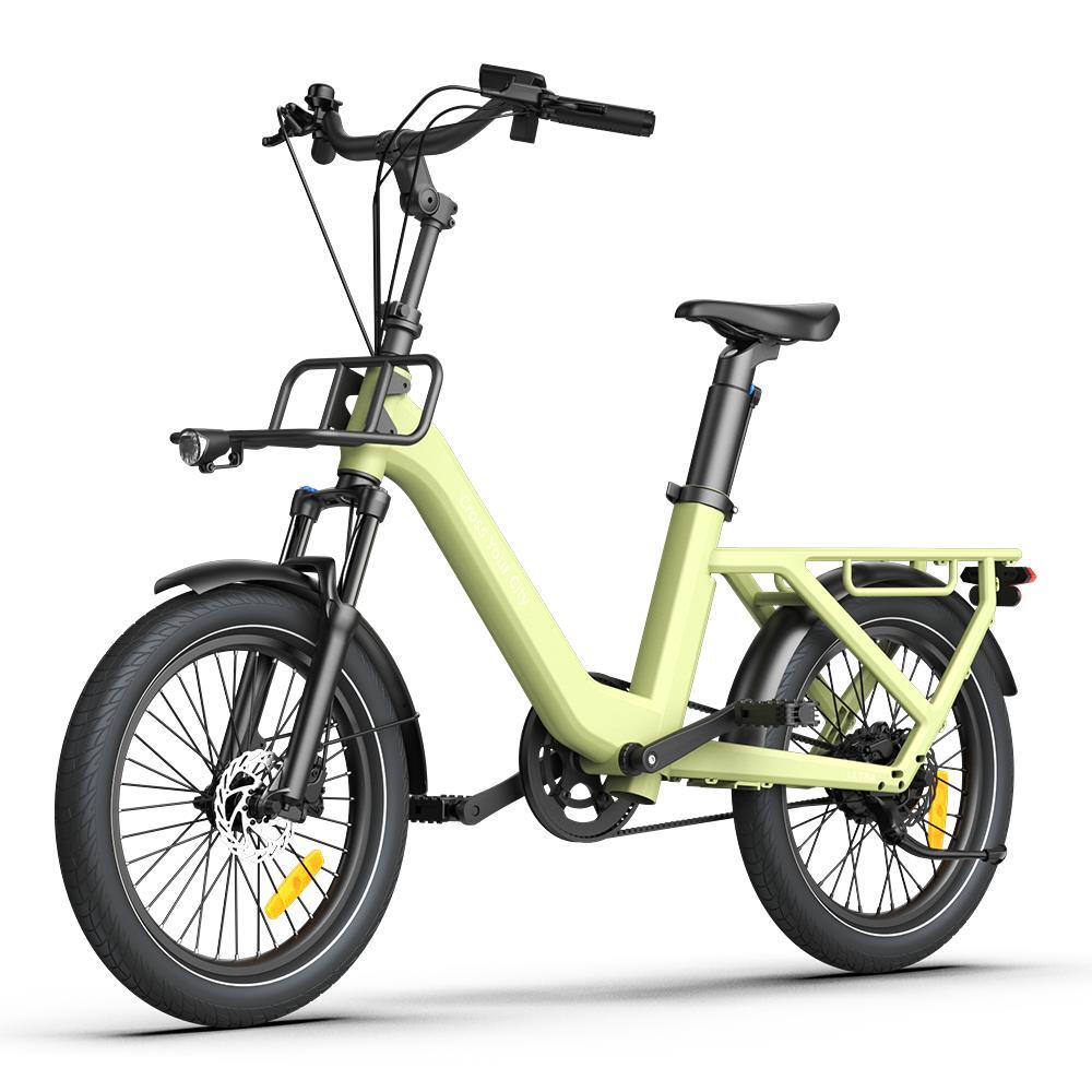 Bici elettrica AirOne Ultra,20'' ×2.4'',trasmissione a cinghia,motore Bafang,APP 4/6