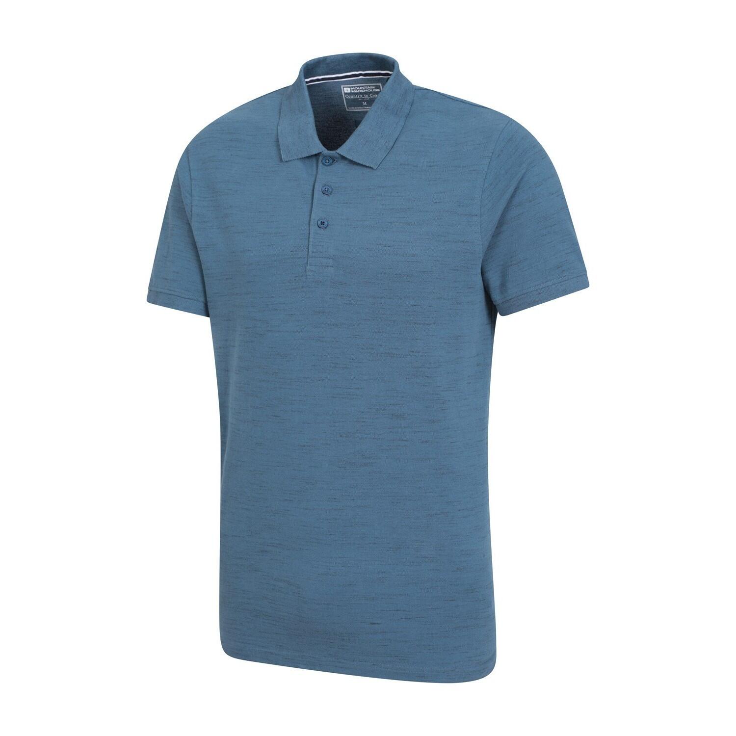"Dawnay" Poloshirt für Herren Blau 3/4