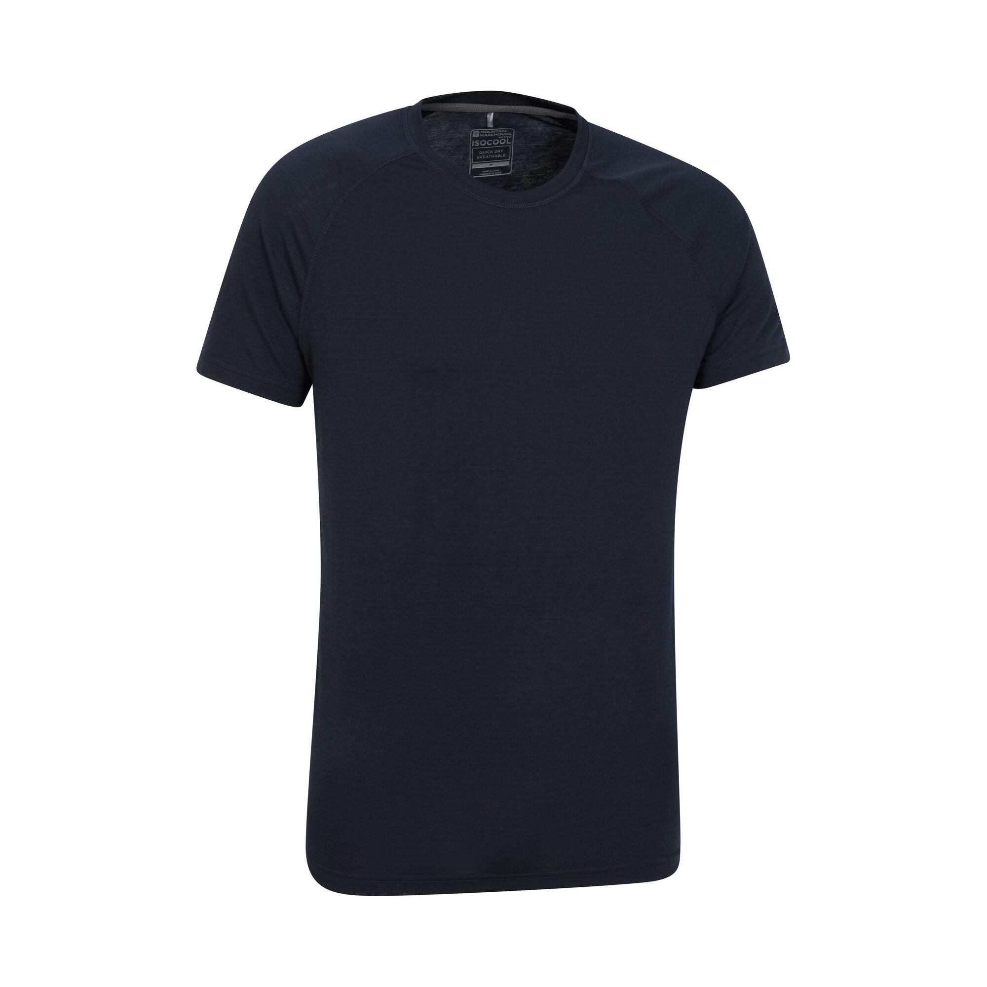 Maglietta Uomo Mountain Warehouse Blu Navy 3/4