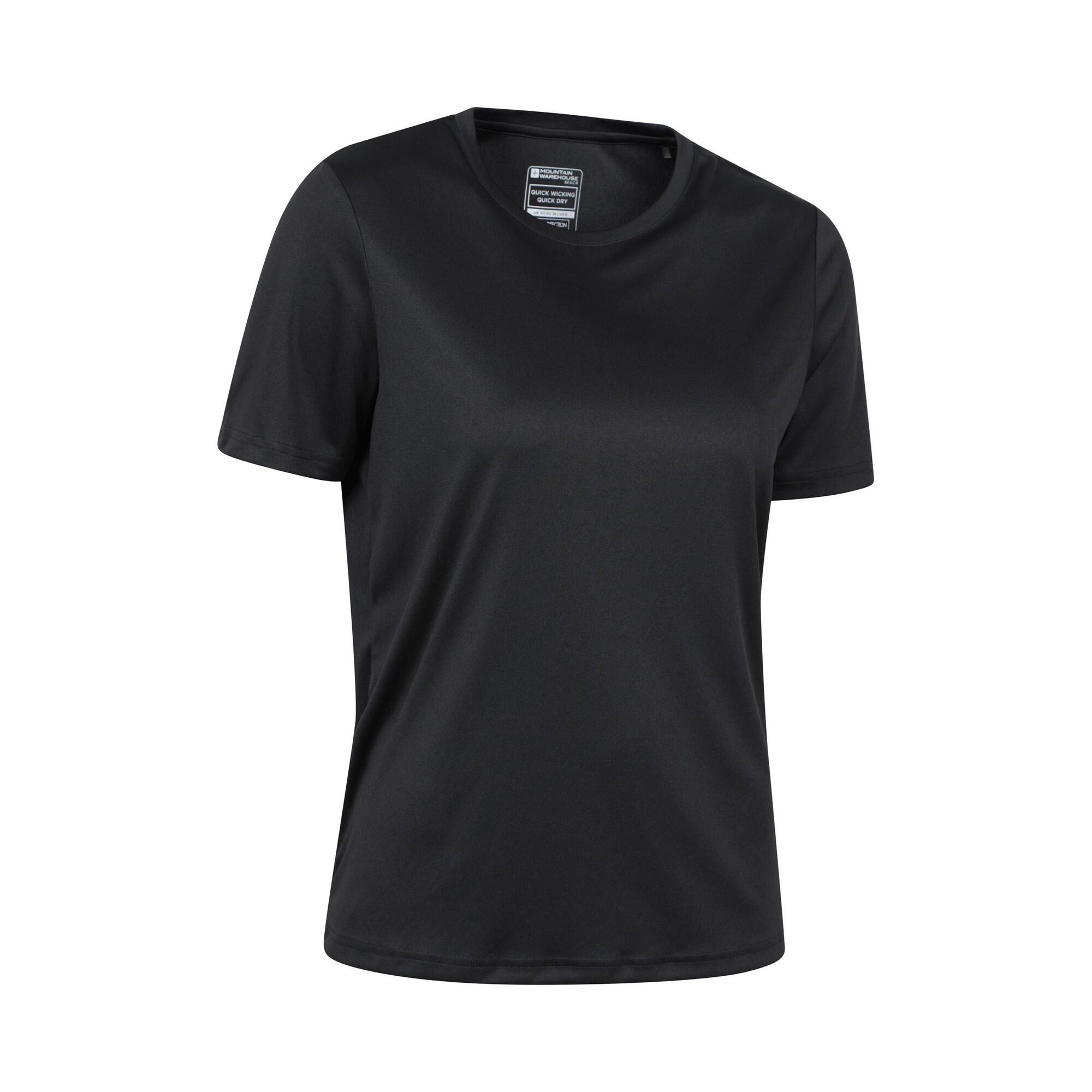 TShirt für Schwimmen Damen Schwarz 4/4