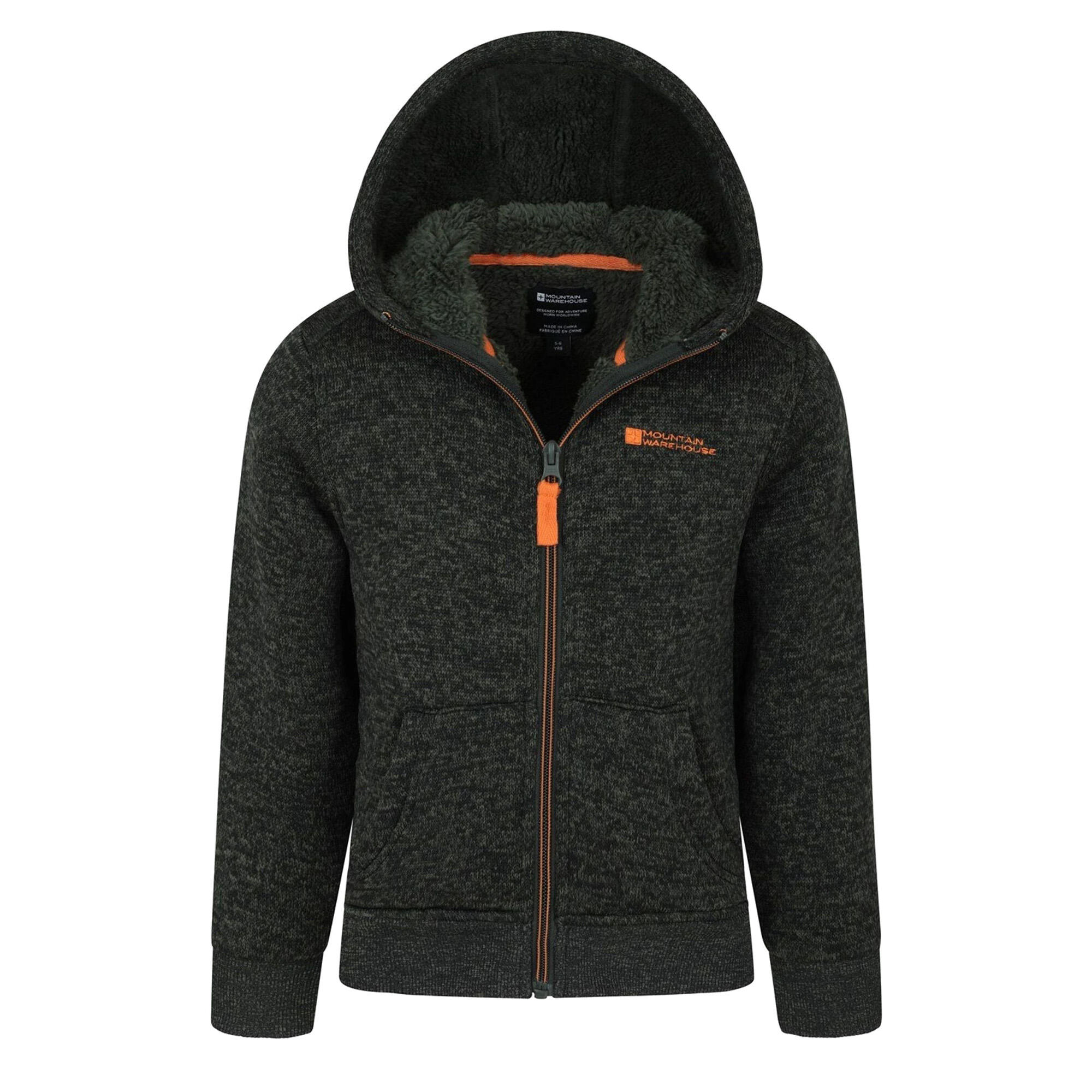 "Nevis" Kapuzenpullover für Kinder Grün 3/4