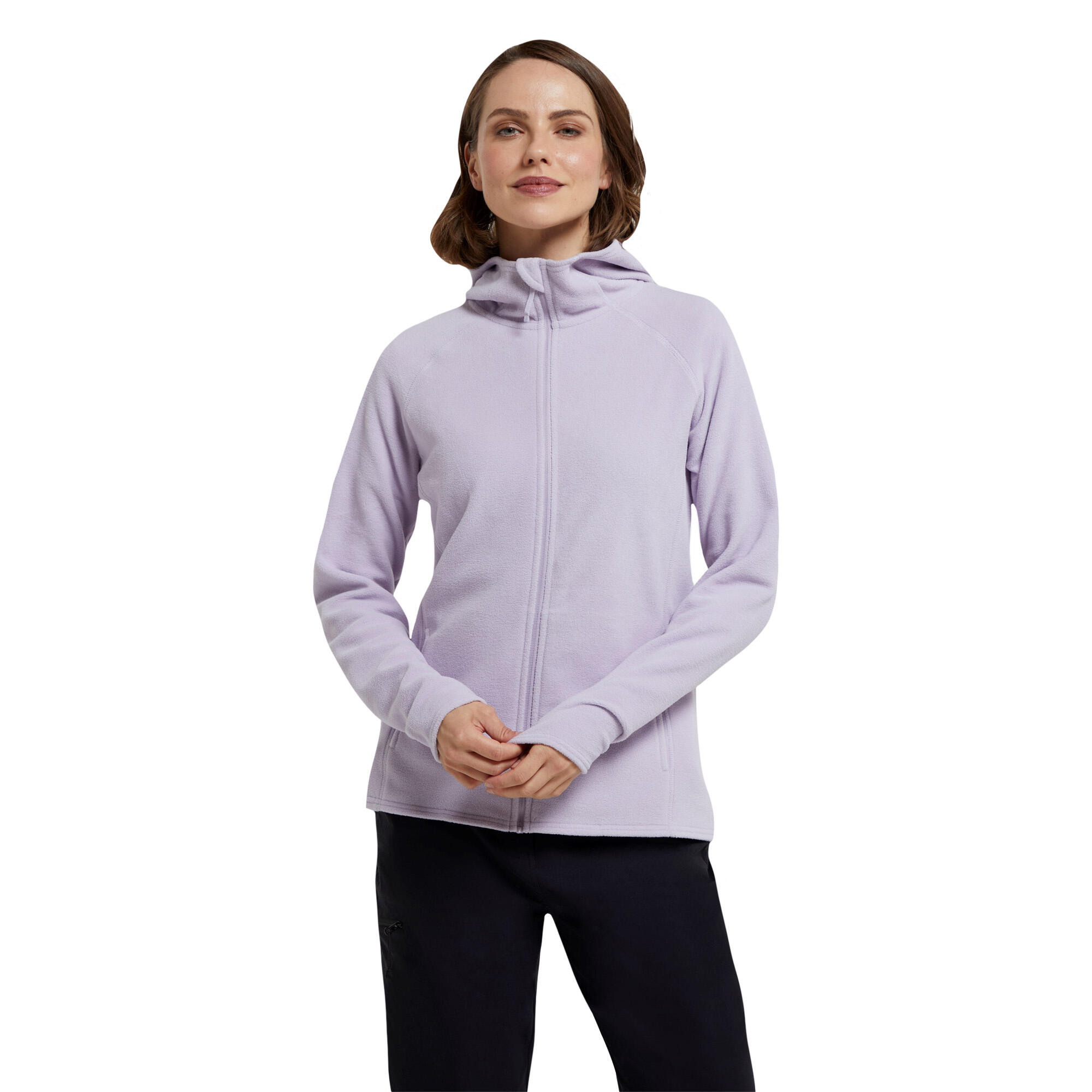 Womens/Ladies Camber Hooded Fleece (Purple) 4/4