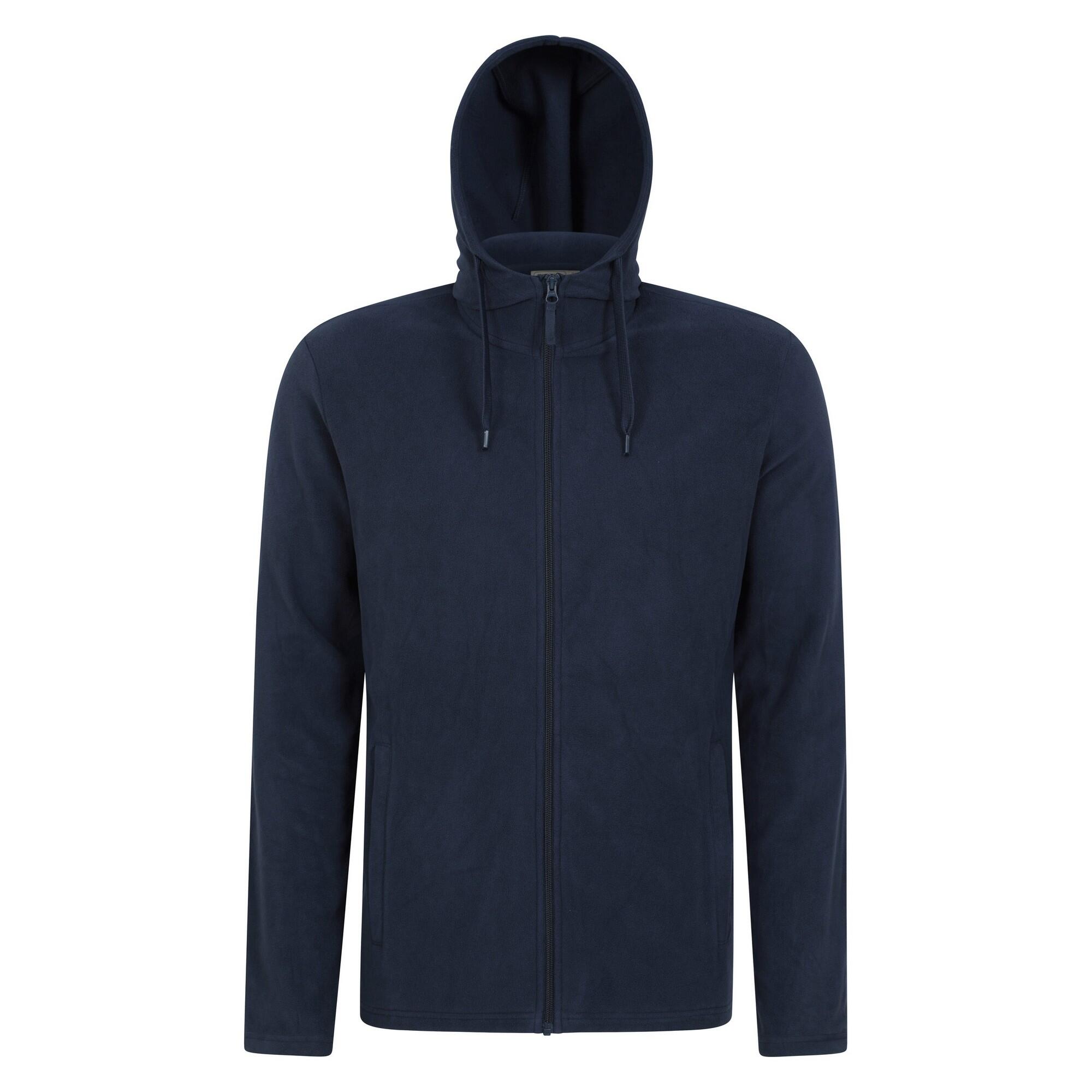 MOUNTAIN WAREHOUSE Mens Camber Fleece Full Zip Hoodie (Blue)