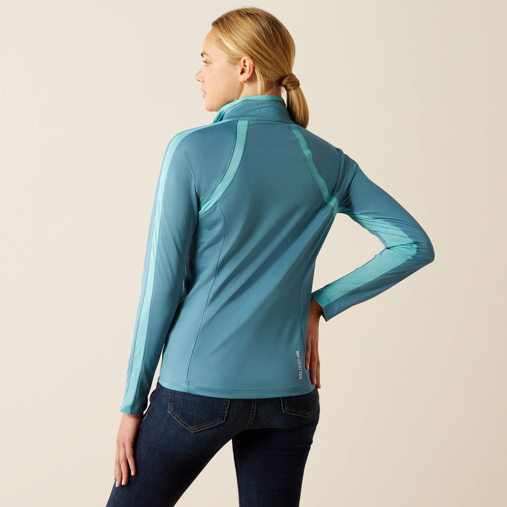 Baselayer 1/4 zip femme Ariat Sunstopper 3.0 2/4