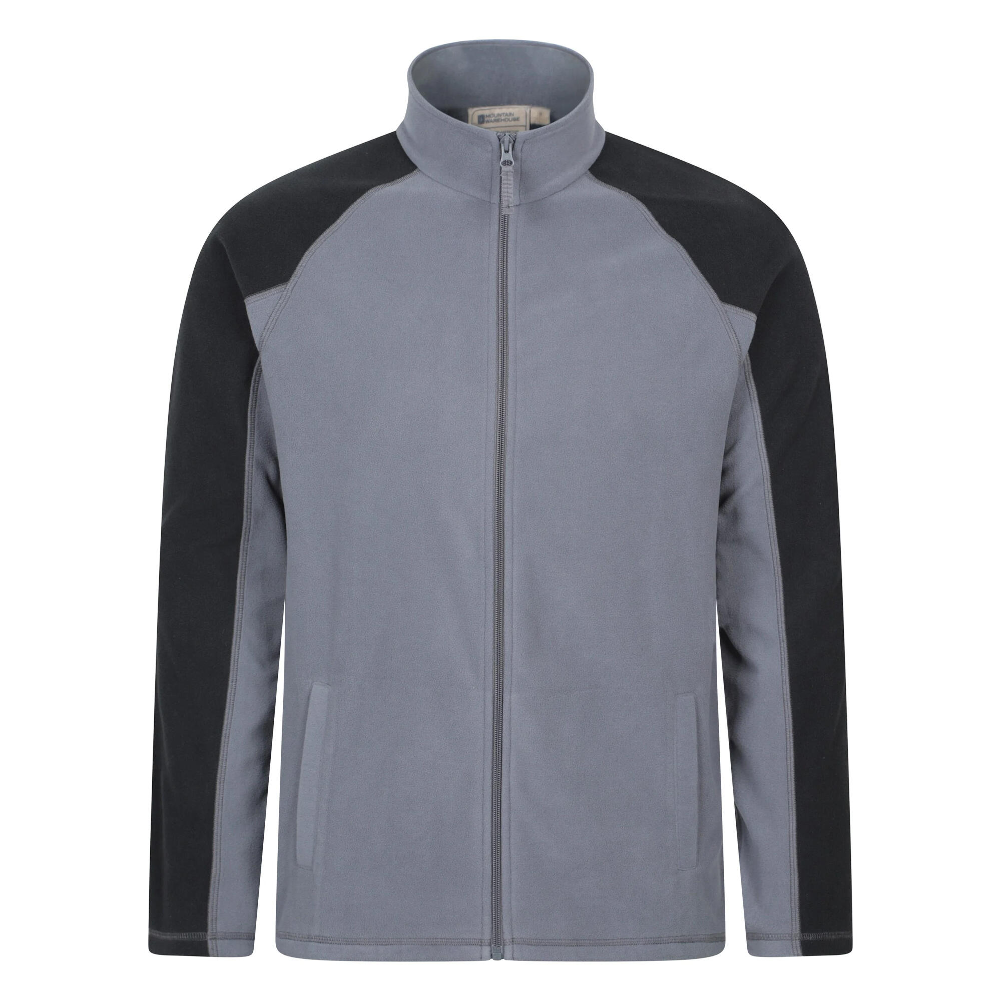 MOUNTAIN WAREHOUSE Mens Ashbourne Full Zip Fleece Jacket (Dark Grey)