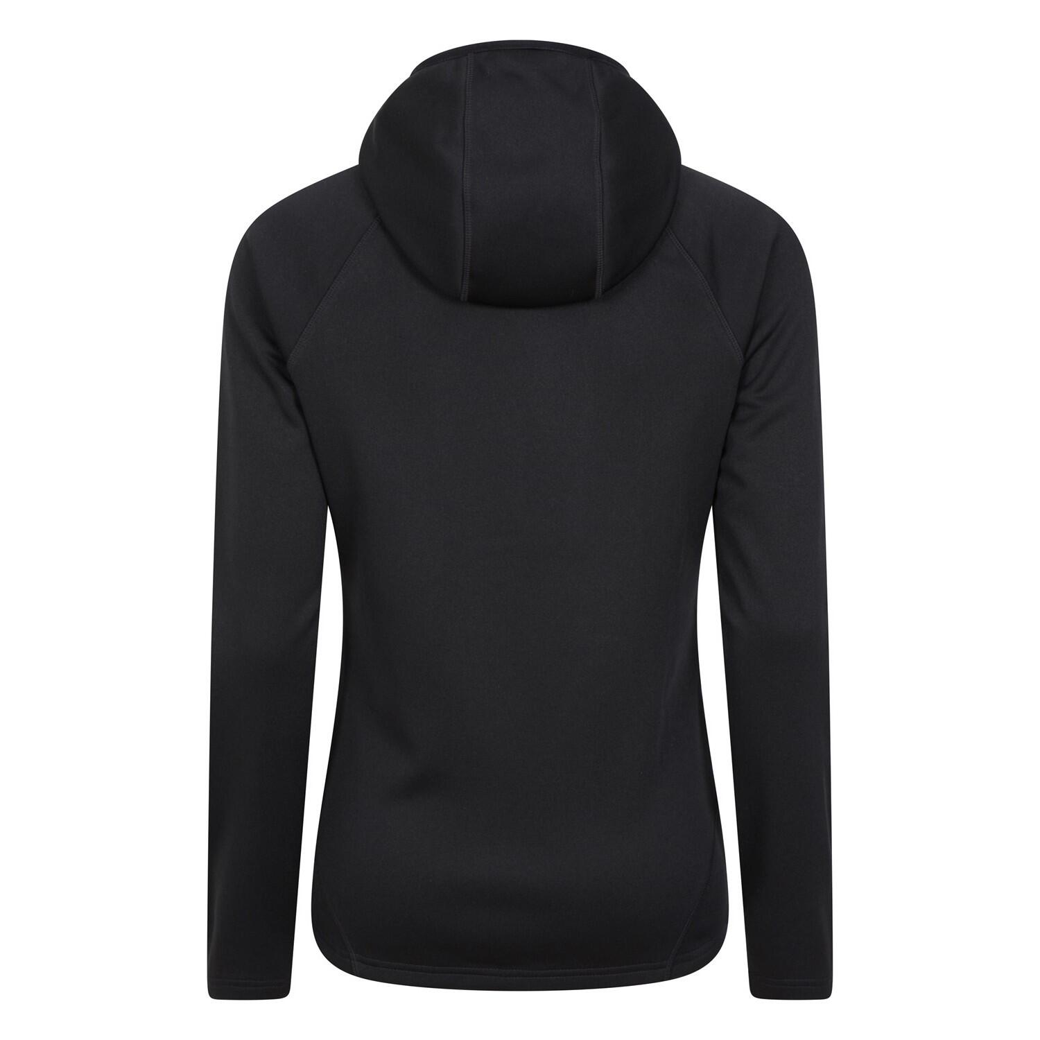 Felpa Con Cappuccio E Zip Intera Donna Mountain Warehouse Dynamic Chakra Nero 2/4
