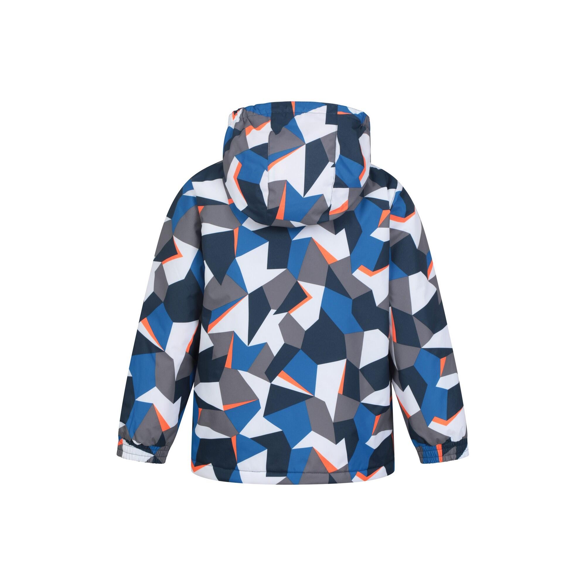 Giacca Da Sci Geometrica Bambini Mountain Warehouse Mogal Blu Acceso 2/4