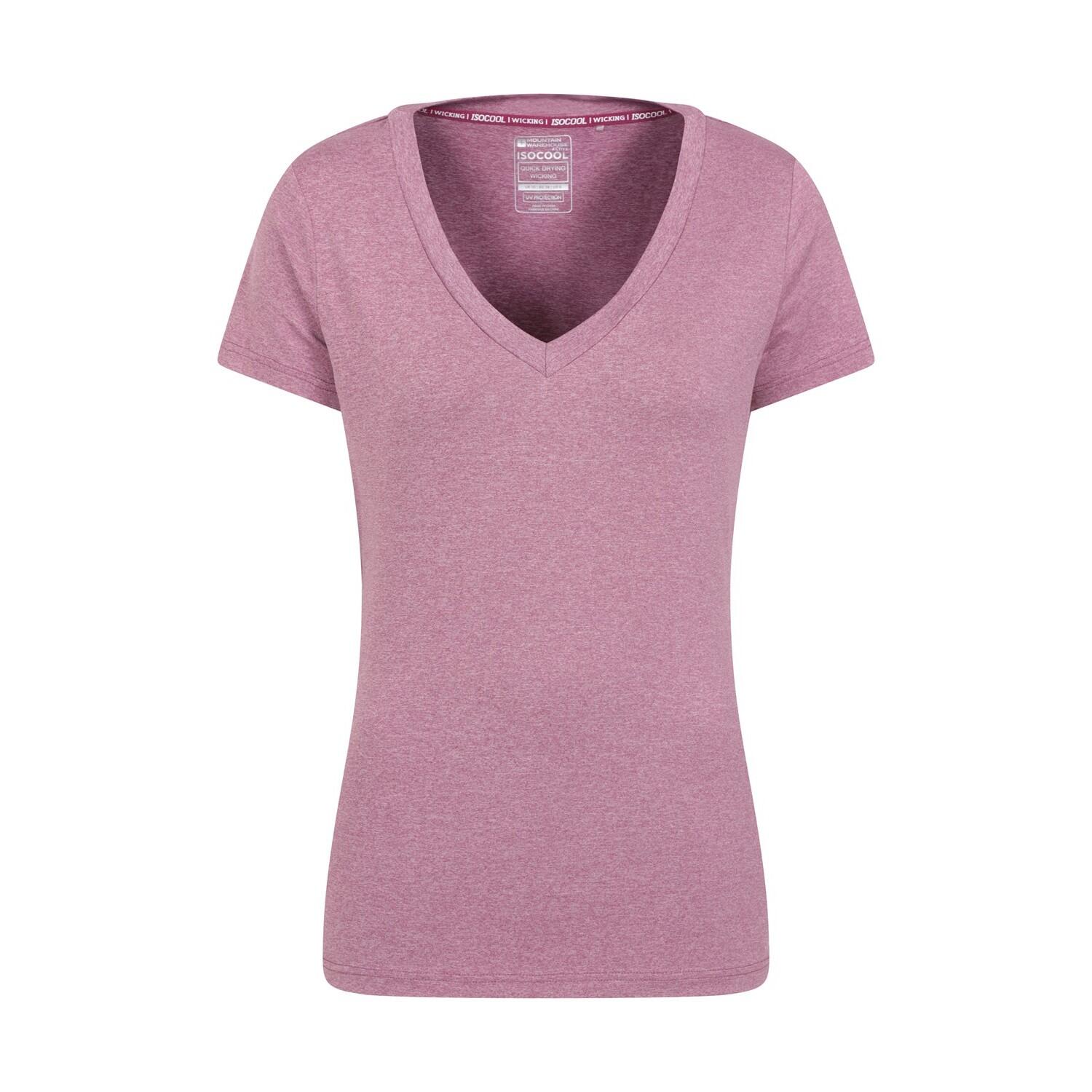 MOUNTAIN WAREHOUSE Womens/Ladies Vitality V Neck TShirt (Pink)