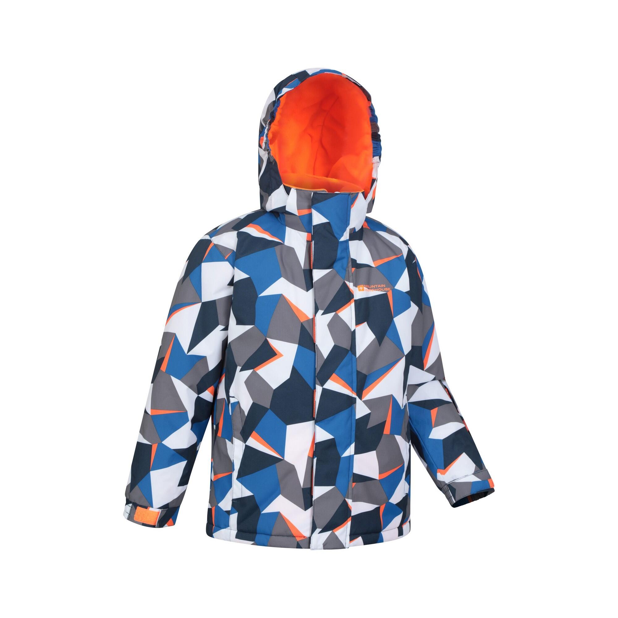 Giacca Da Sci Geometrica Bambini Mountain Warehouse Mogal Blu Acceso 4/4
