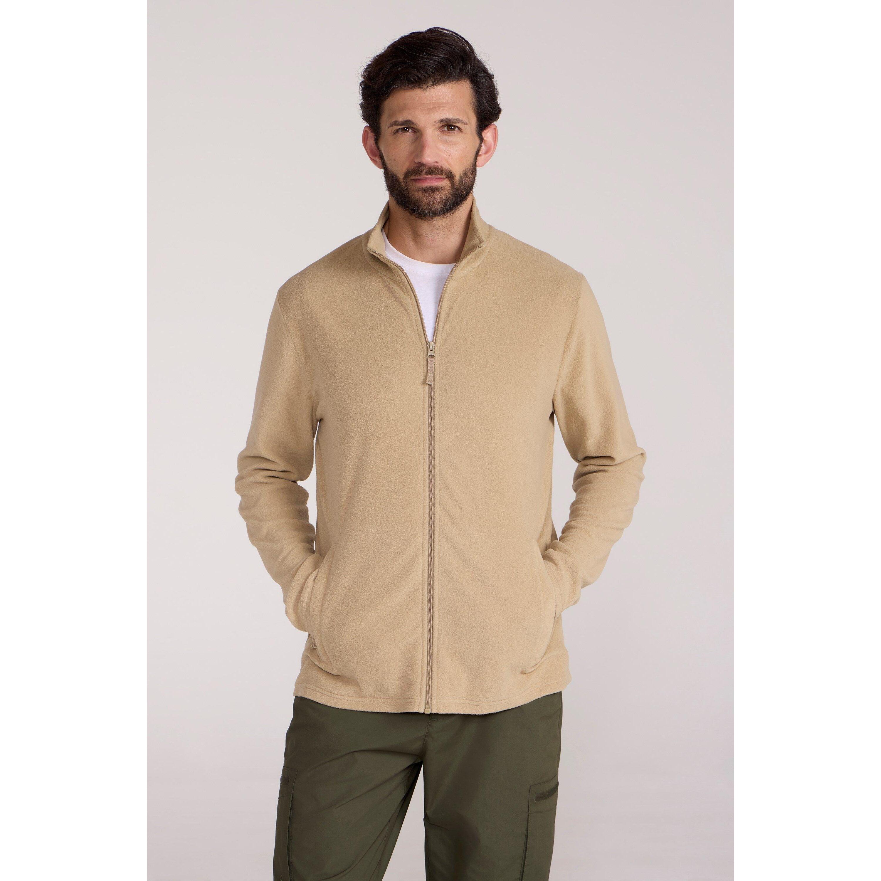 MOUNTAIN WAREHOUSE Mens Camber Fleece Jacket (Off White)