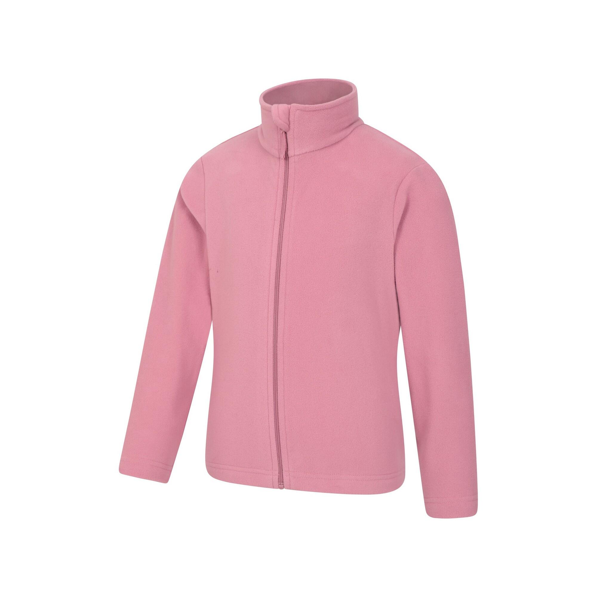 "Camber II" Fleecejacke Durchgehender Reißverschluss für Kinder Pink 2/4