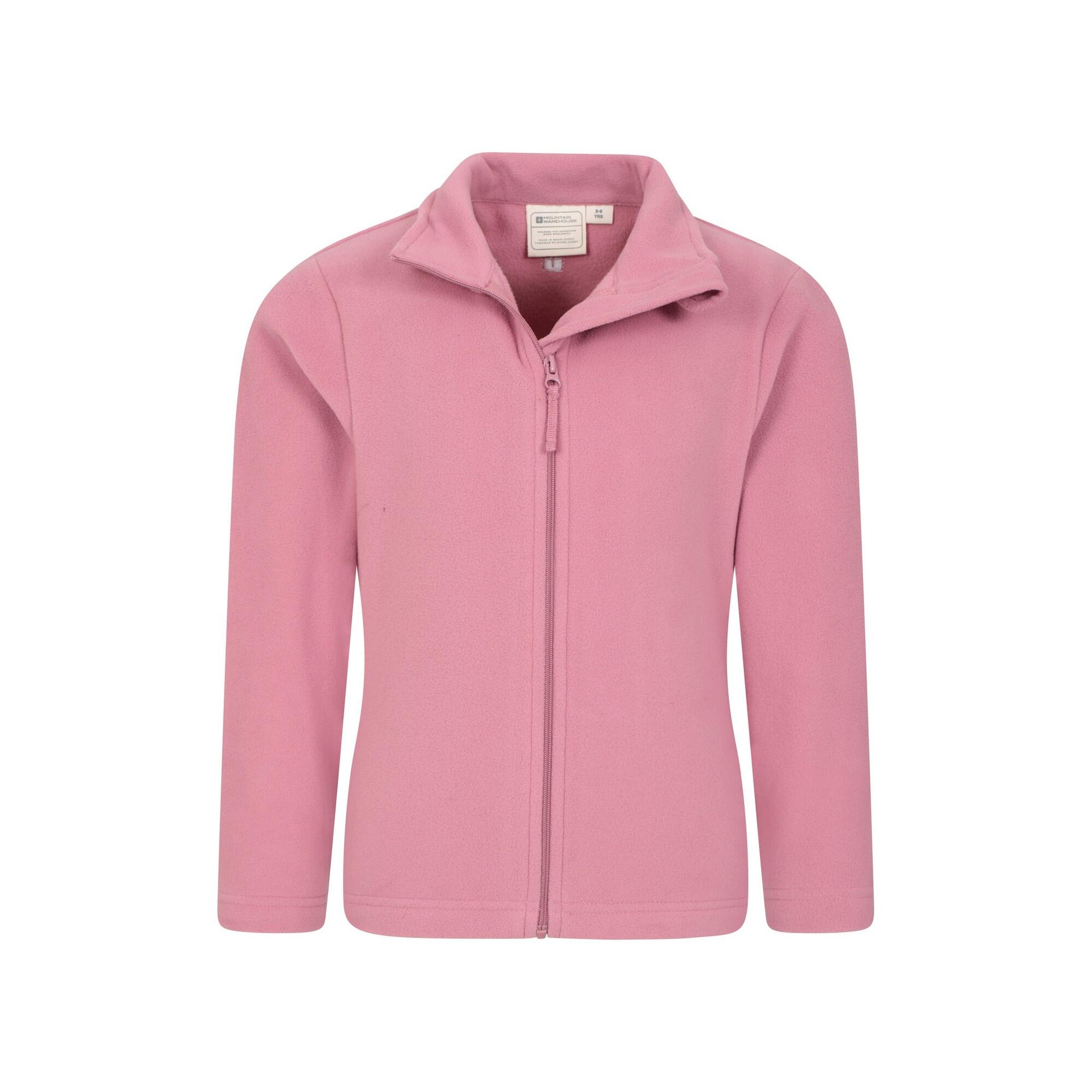 "Camber II" Fleecejacke Durchgehender Reißverschluss für Kinder Pink 4/4