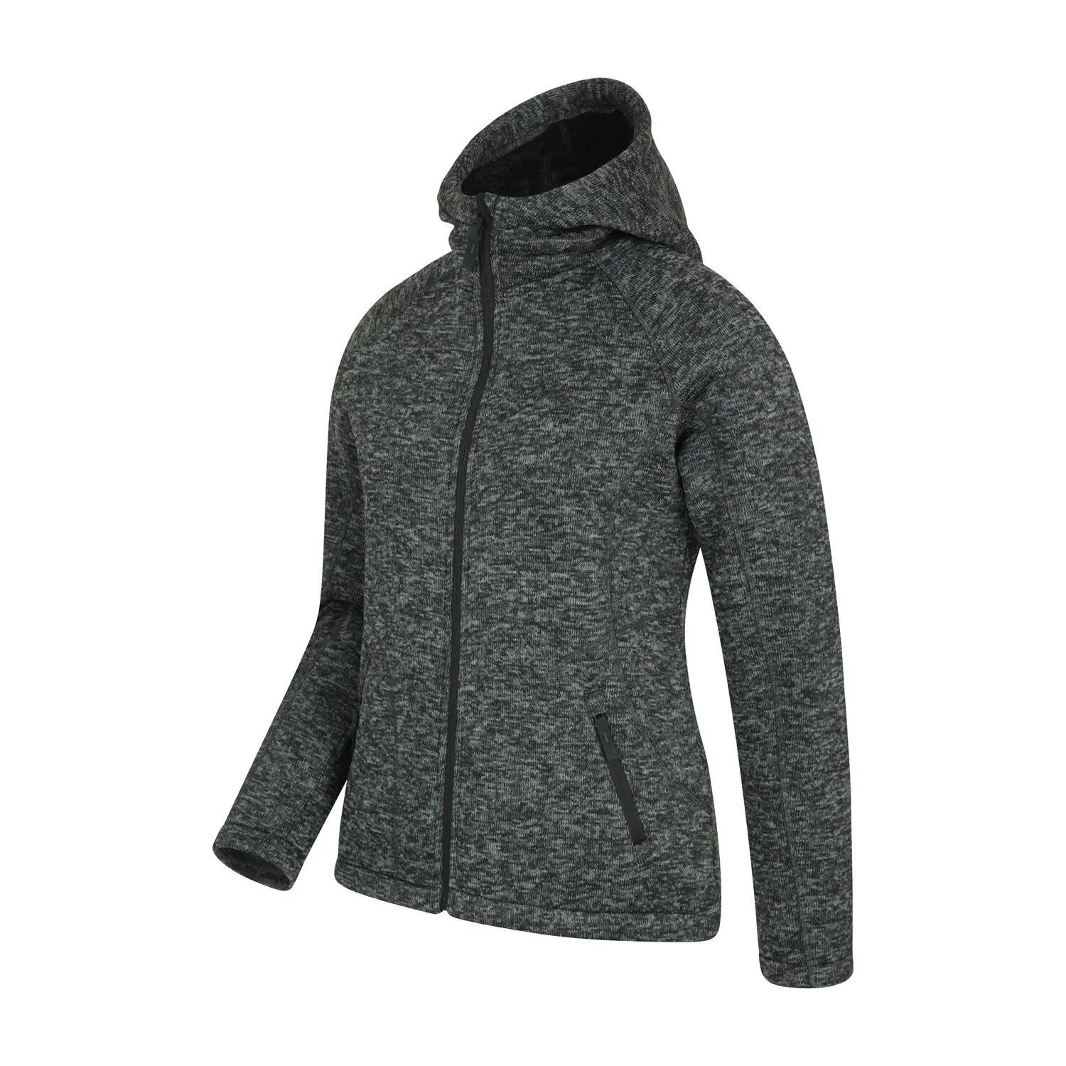 Felpa Con Cappuccio E Zip Intera Donna Mountain Warehouse Nevis Nero 4/5