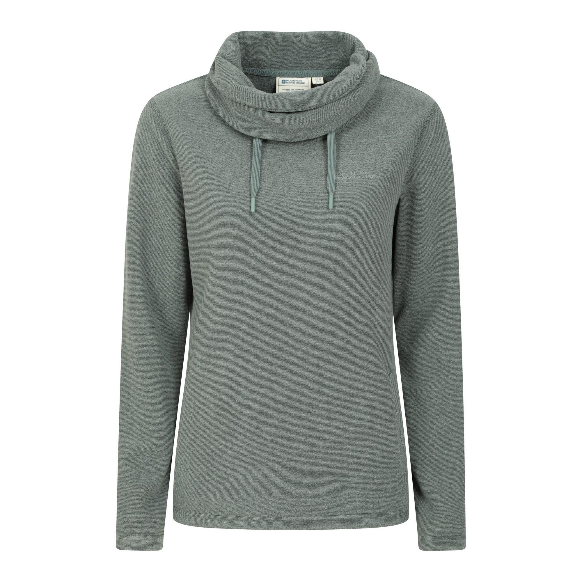 MOUNTAIN WAREHOUSE Womens/Ladies Hebridean Cowl Neck Fleece Top (Dark Khaki)