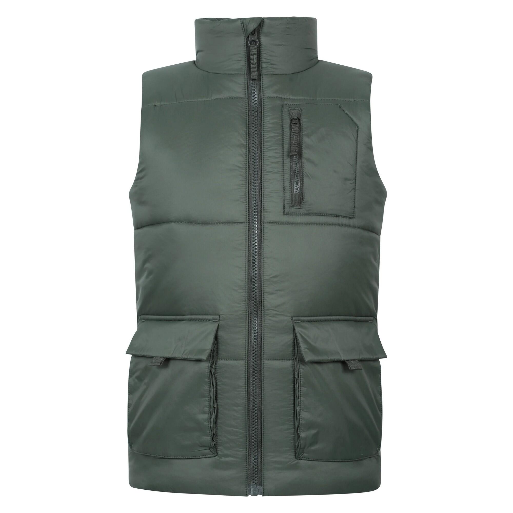 MOUNTAIN WAREHOUSE Gilet Cargo Imbottita Bambini Mountain Warehouse Verde Kaki