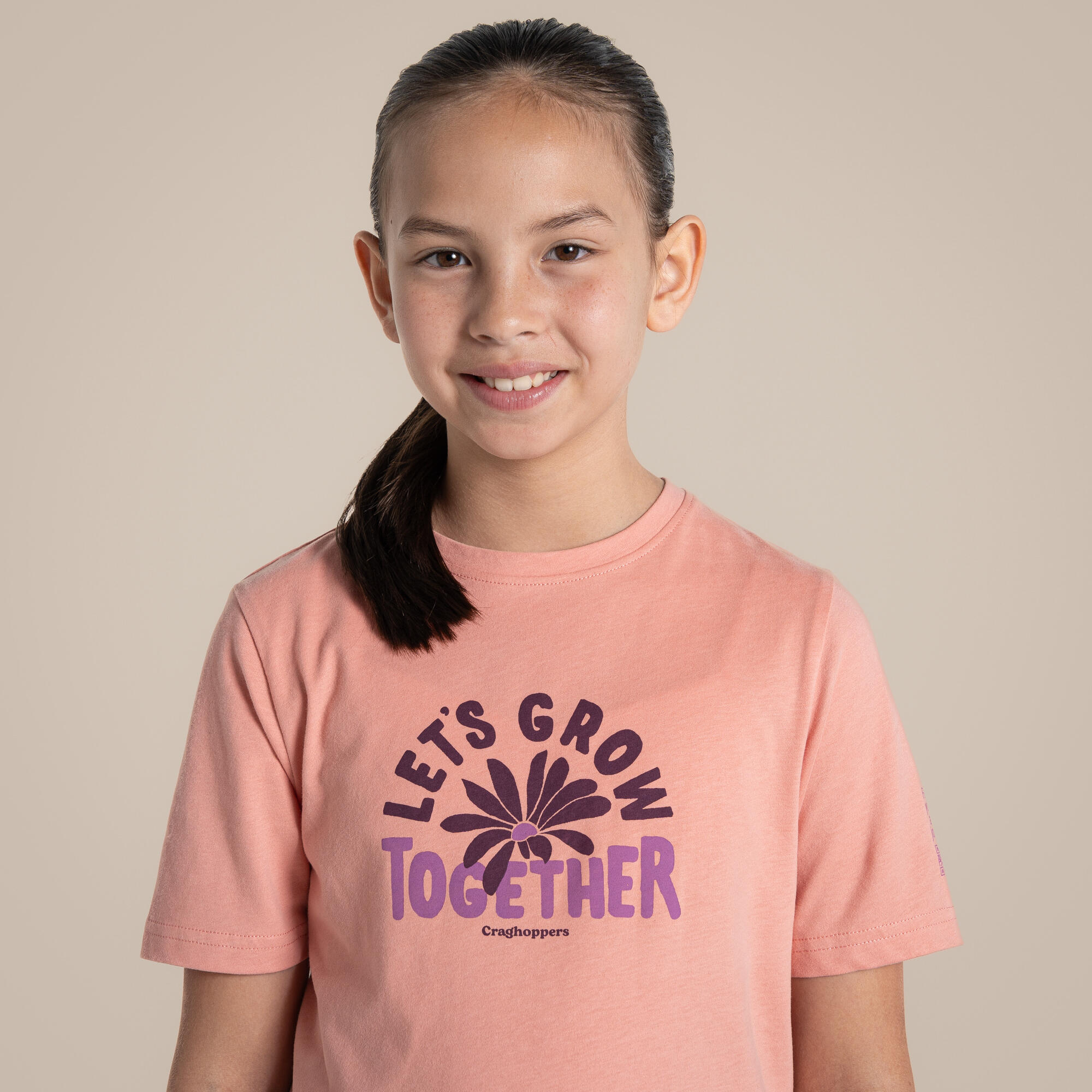 Camiseta infantil Craghoppers Ellis - algodón orgánico, cuello redondo 3/5
