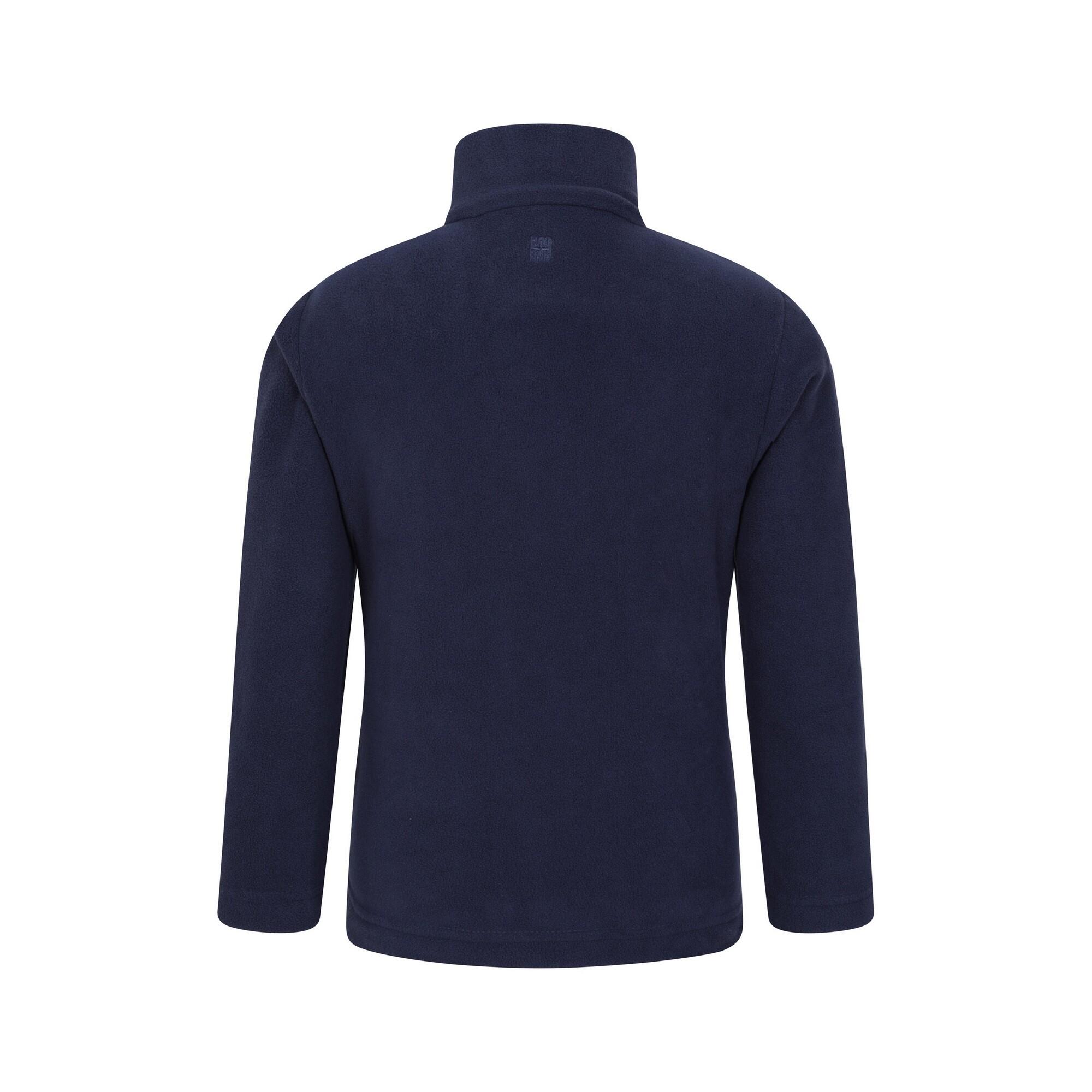 "Camber II" Fleecejacke mit halbem Reißverschluss für Kinder Blau 2/4
