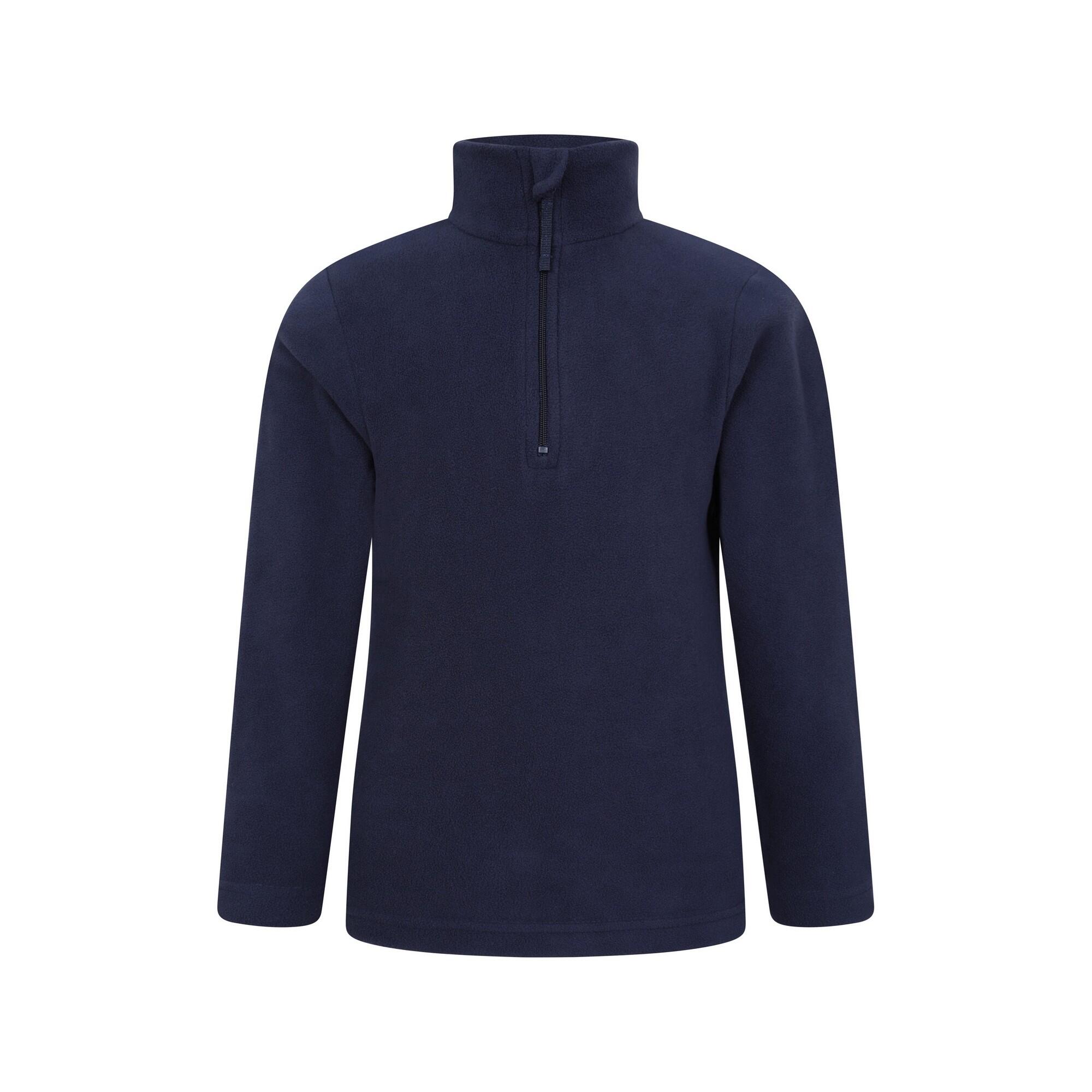 MOUNTAIN WAREHOUSE Childrens/Kids Camber II Half Zip Fleece Jacket (Blue)