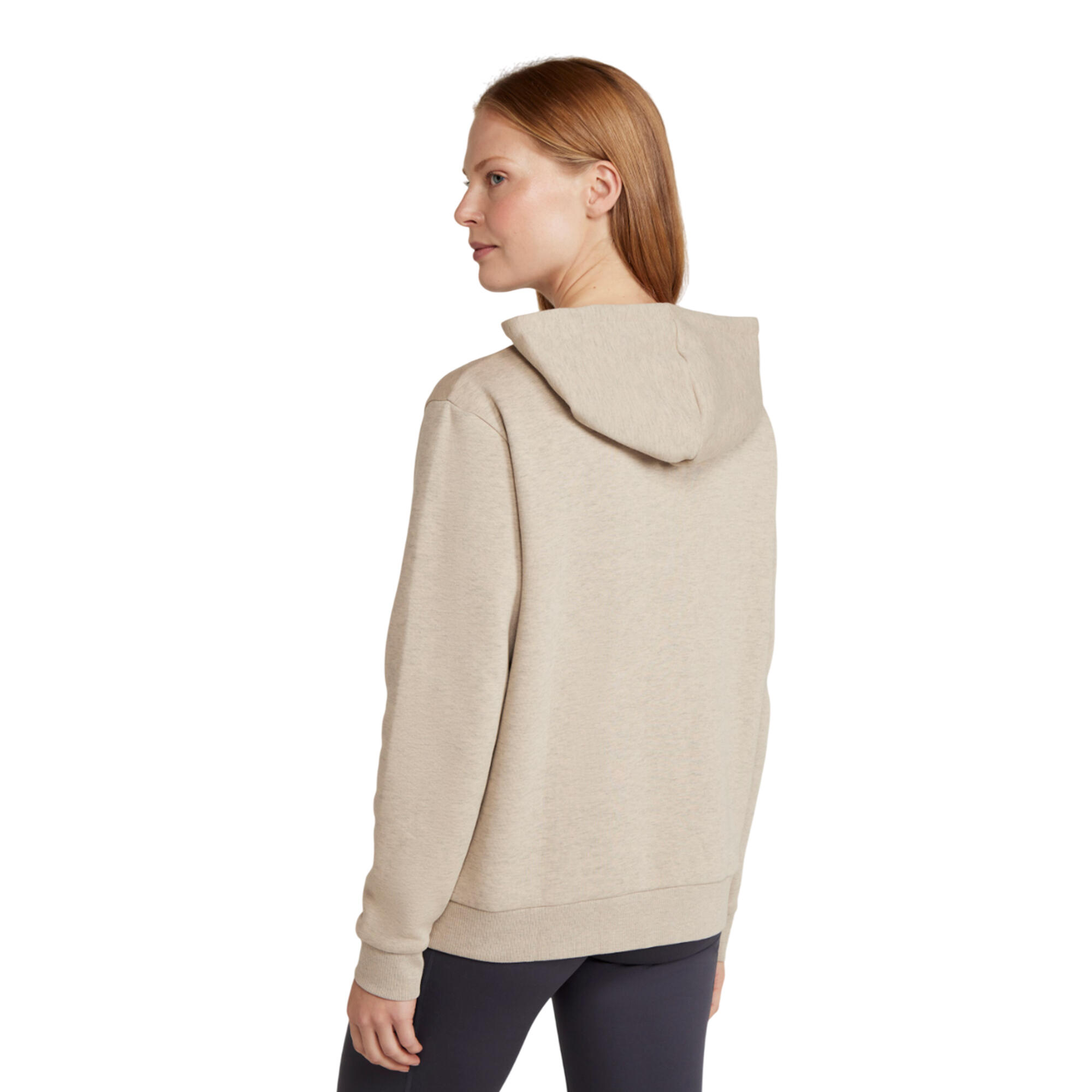 Felpa Con Cappuccio E Zip Intera Donna Mountain Warehouse Penzance Beige 2/3