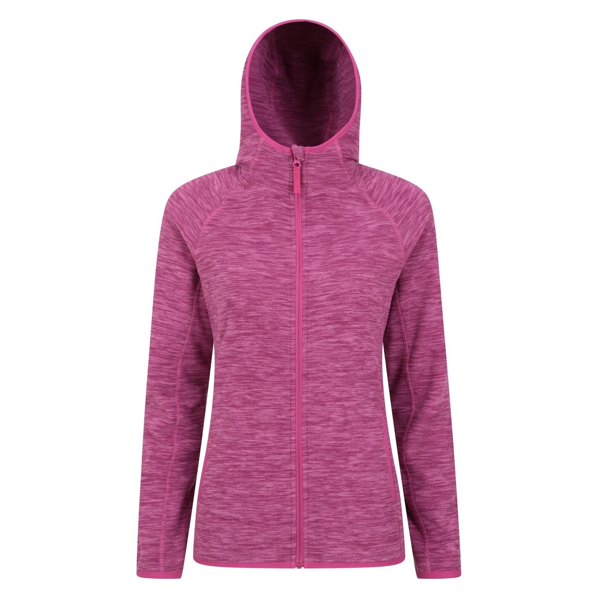 MOUNTAIN WAREHOUSE Womens/Ladies Lleyn II Melange Full Zip Hoodie (Berry)