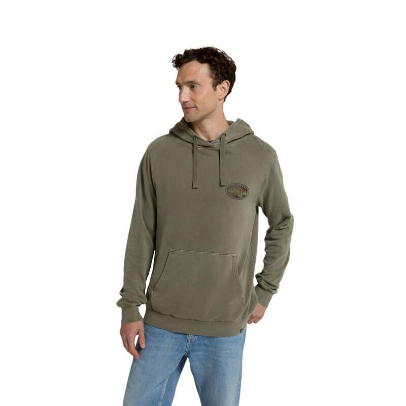 Mens River Hoodie (Khaki Green) 3/3