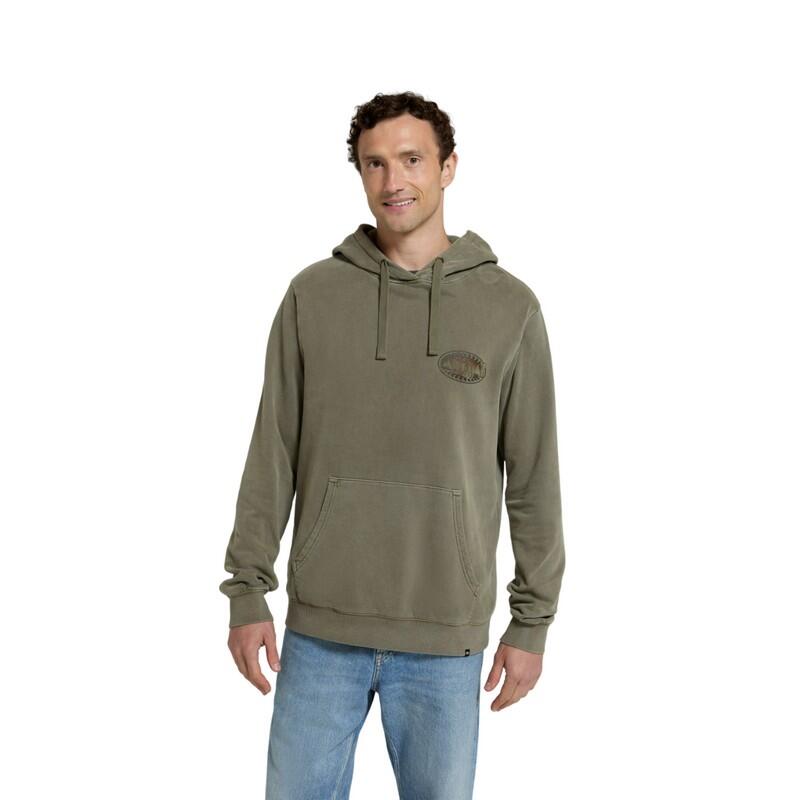 MOUNTAIN WAREHOUSE Felpa Con Cappuccio Uomo Mountain Warehouse River Verde Kaki