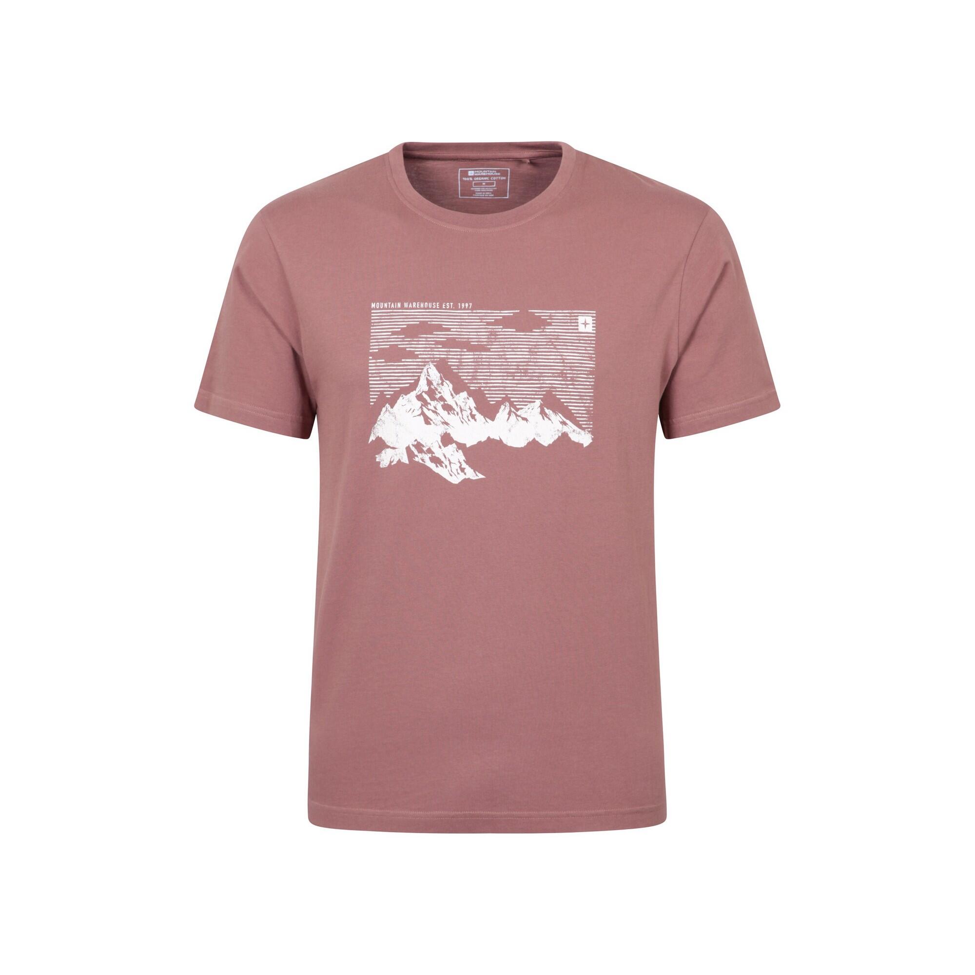 MOUNTAIN WAREHOUSE Mens Mountain TShirt (Burgundy)