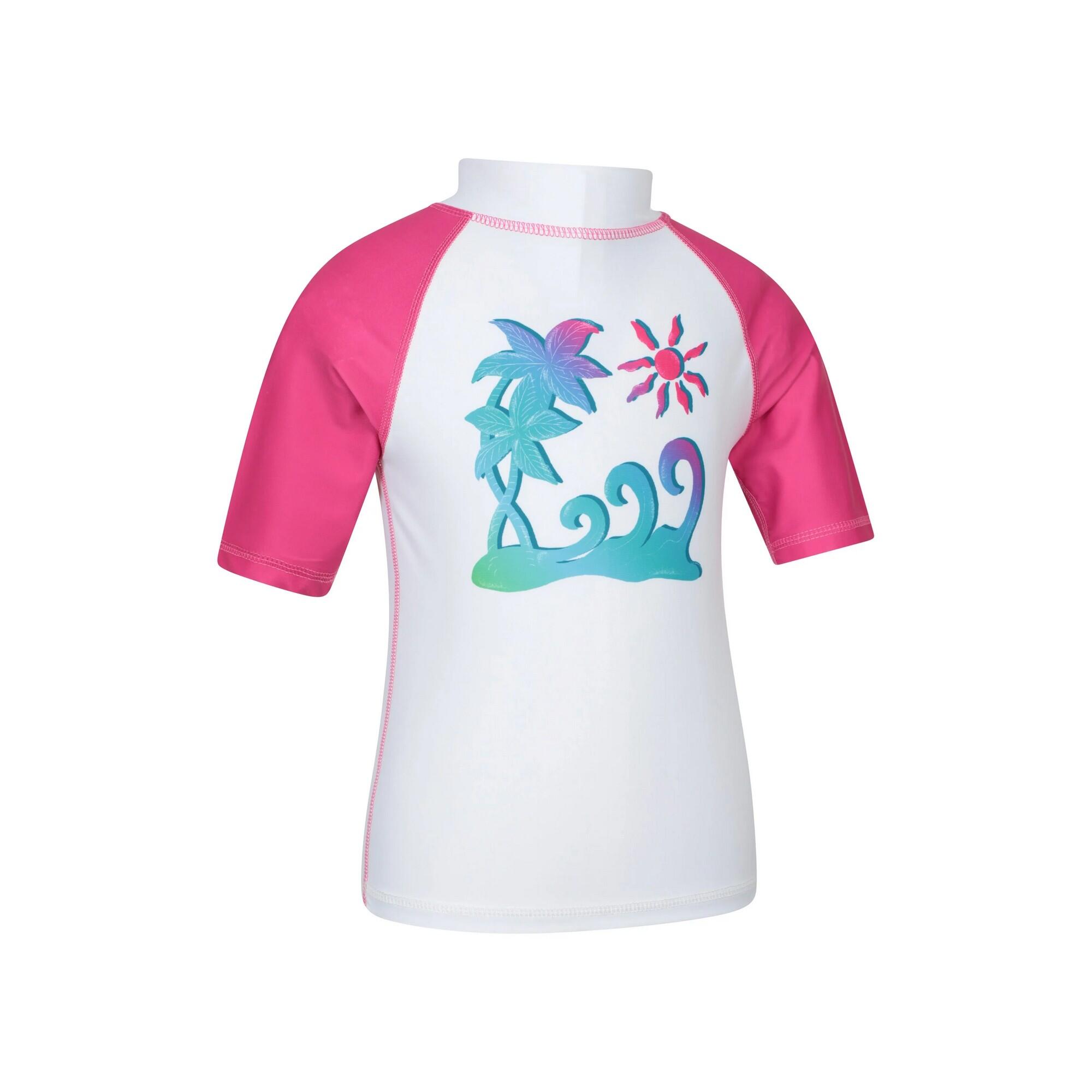 Ensemble Haut De Bain Antiirritation Enfant (Rose Vif) 3/4