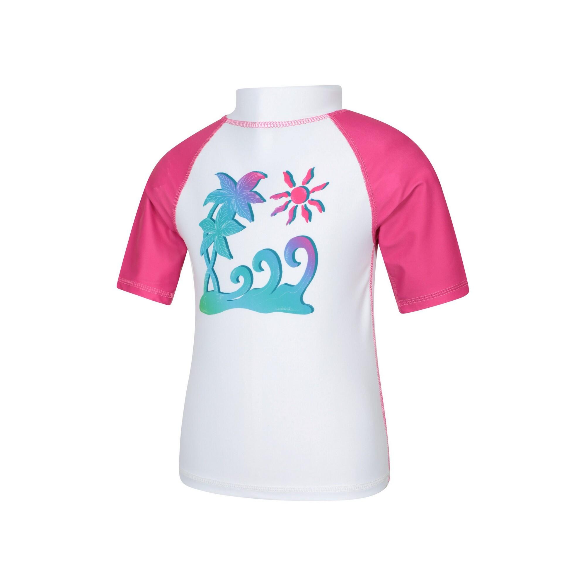 Ensemble Haut De Bain Antiirritation Enfant (Rose Vif) 4/4