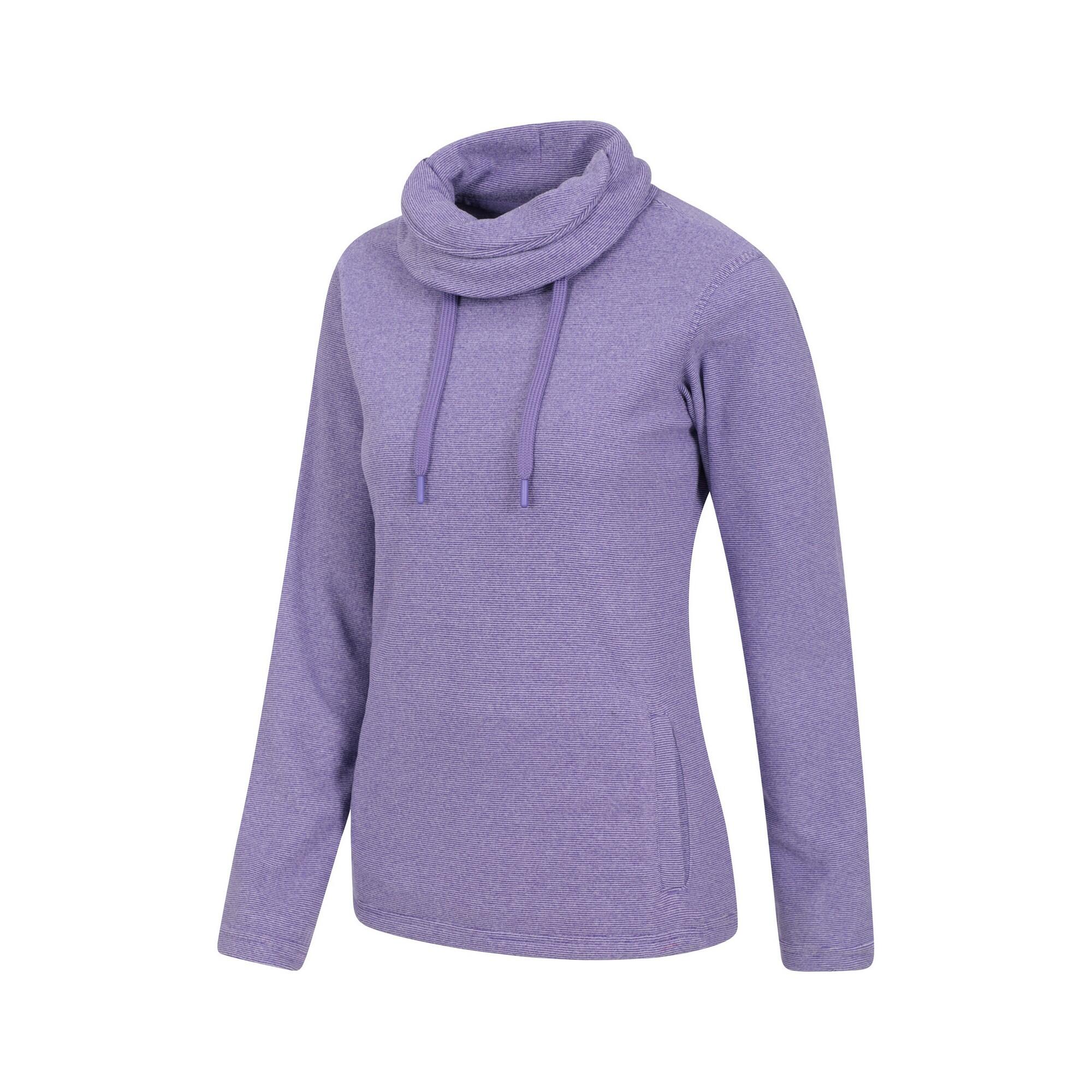 Felpa In Pile Collo A Cappuccio Donna Mountain Warehouse Hebridean Vinaccia 3/4