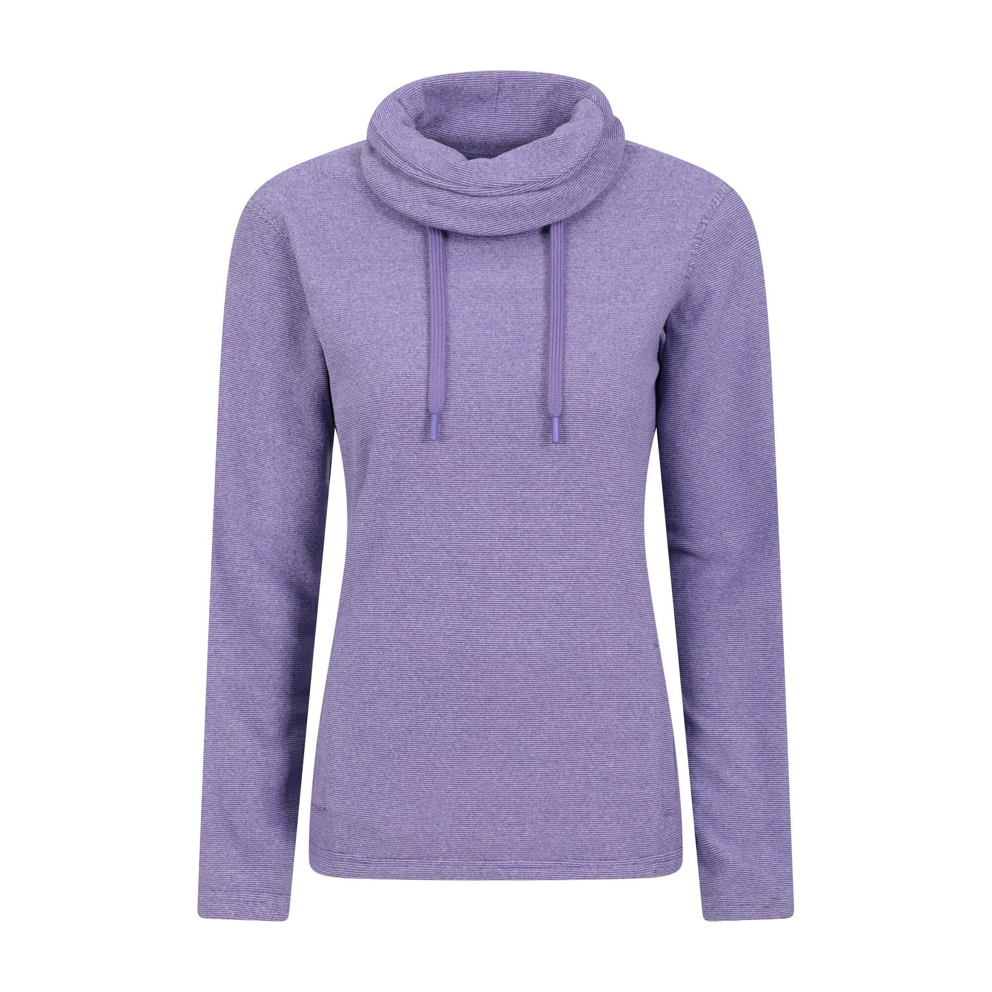 MOUNTAIN WAREHOUSE Womens/Ladies Hebridean Cowl Neck Fleece Top (Grape)